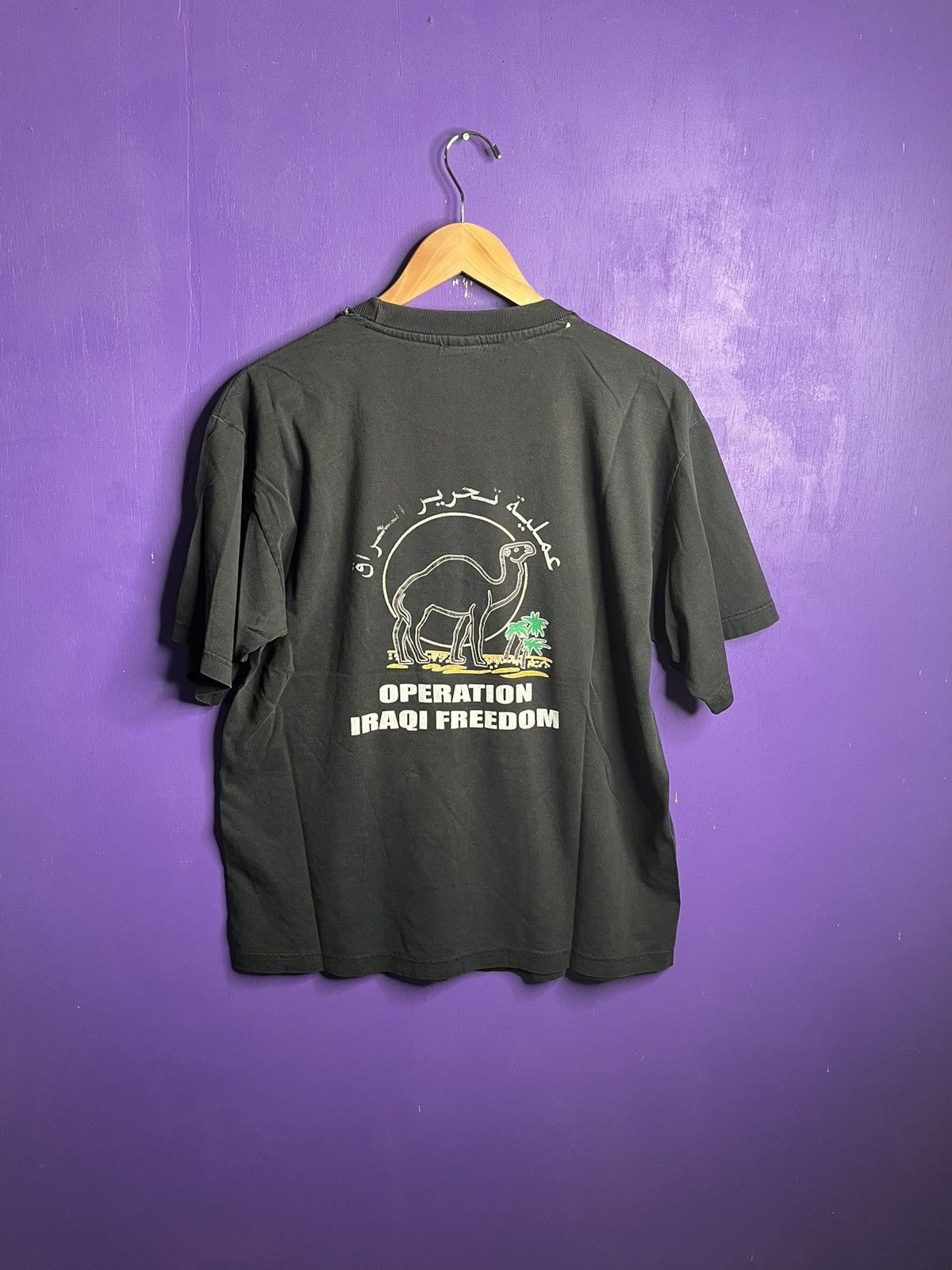 Vintage Vintage 90s Operation Iraqi freedom mullet tee Size US L / EU 52-54 / 3 - 2 Thumbnail