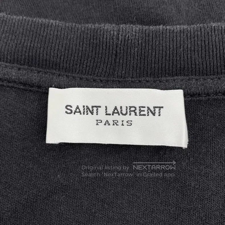 Saint Laurent Paris Saint Laurent Paris Black Tiger Head Printed Cotton Crew N Size US M / EU 48-50 / 2 - 5 Thumbnail