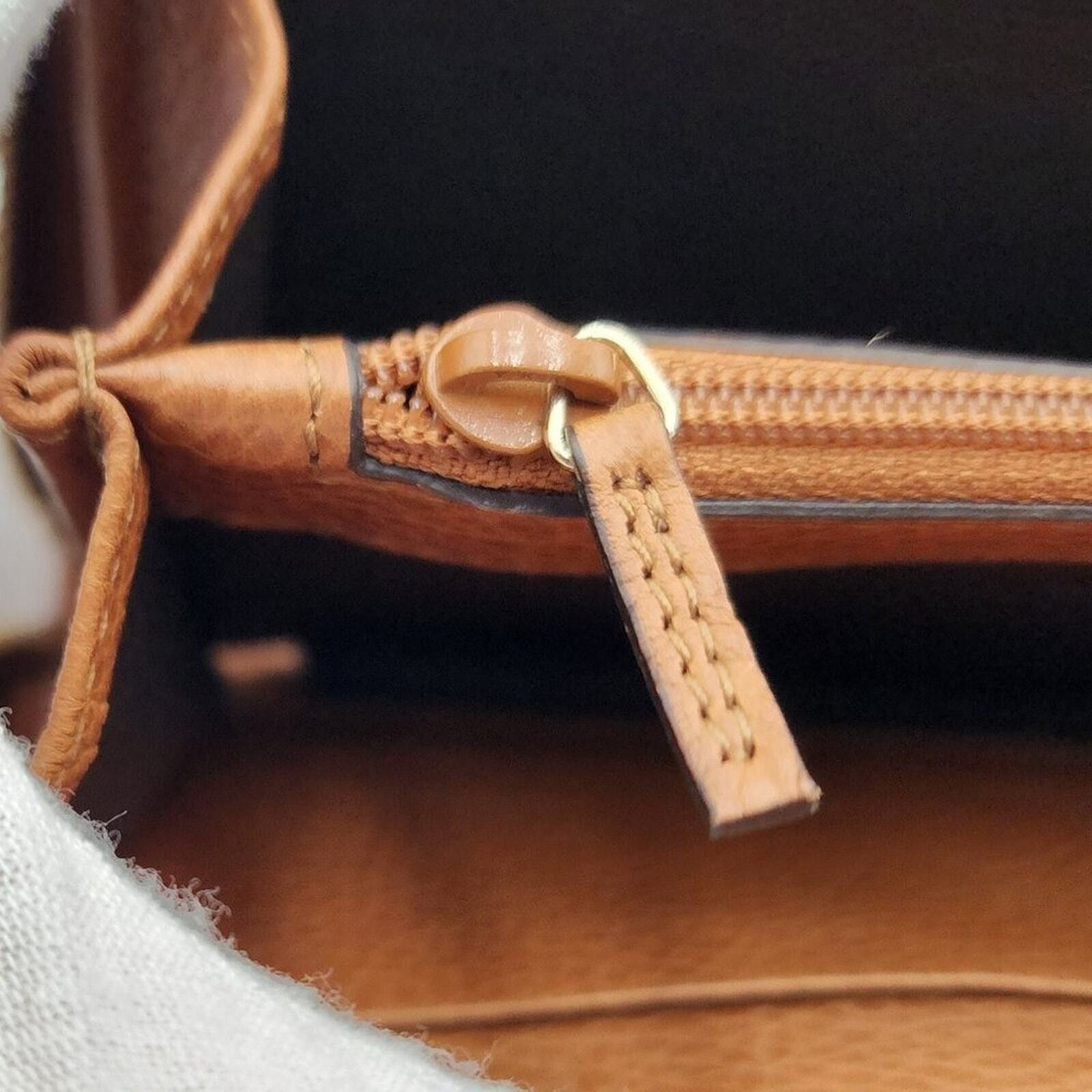 Gucci New GUCCI GG CALF LEATHER TASSEL LONG WALLET IN WHISKY BROWN Size ONE SIZE - 11 Thumbnail