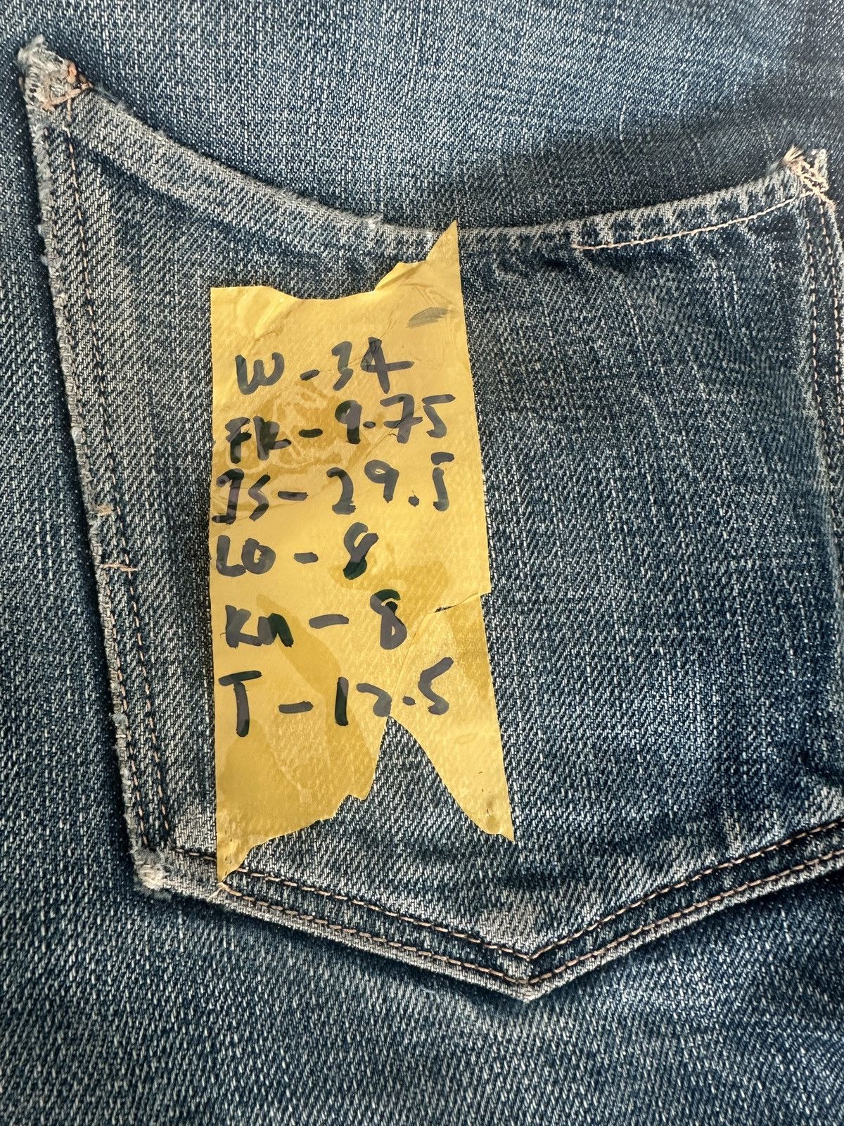 Stevenson Overall Co. Vintage Stevenson Overall Co. Selvedge Denim faded jeans Size US 34 / EU 50 - 20 Thumbnail