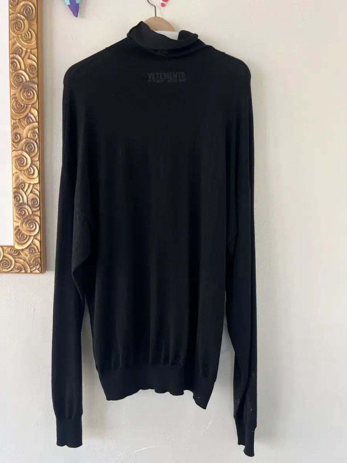 Vetements Vetements 19FW Warning High Neck Knit Sweater Size US M / EU 48-50 / 2 - 2 Thumbnail