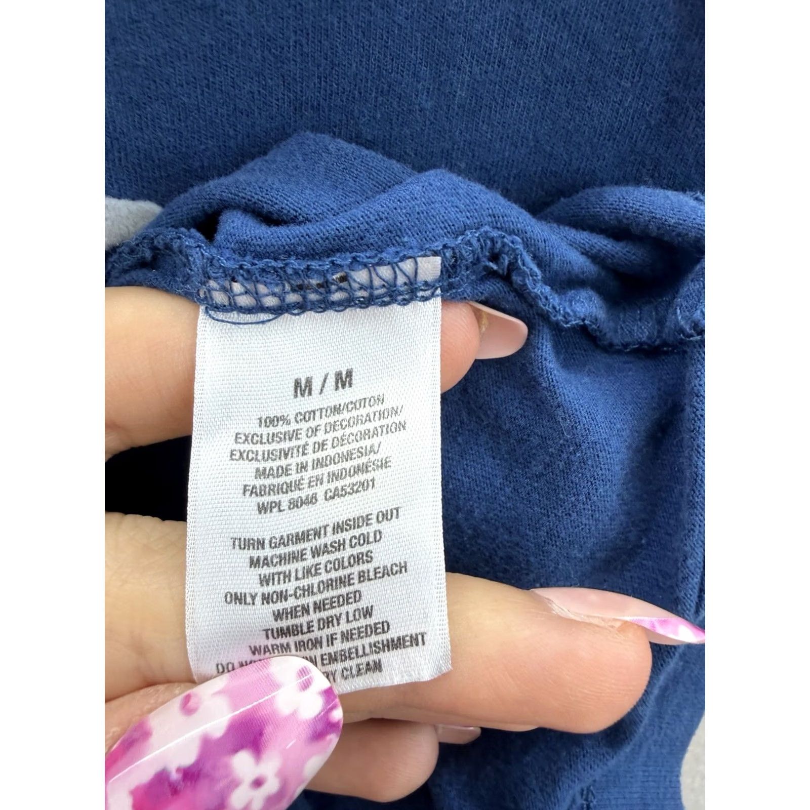 Vintage AeroPostale Shirt Blue Logo Short Sleeve 2000s Y2K Womens Medium Regular Cotton Knit T-Shirt Solid 90s City College Womens Size M / US 6-8 / IT 42-44 - 5 Thumbnail