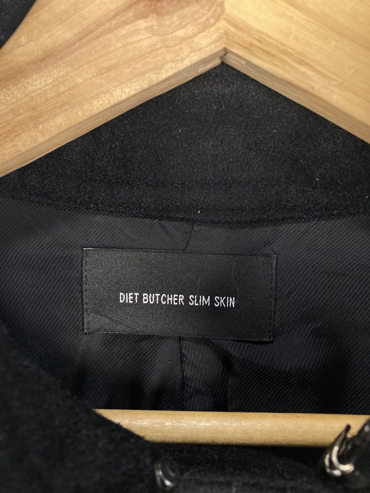 Diet Butcher Slim Skin FW 2011 Diet Butcher Slim Skin Wool Leather Long Jacket Rare Size M / US 6-8 / IT 42-44 - 6 Thumbnail