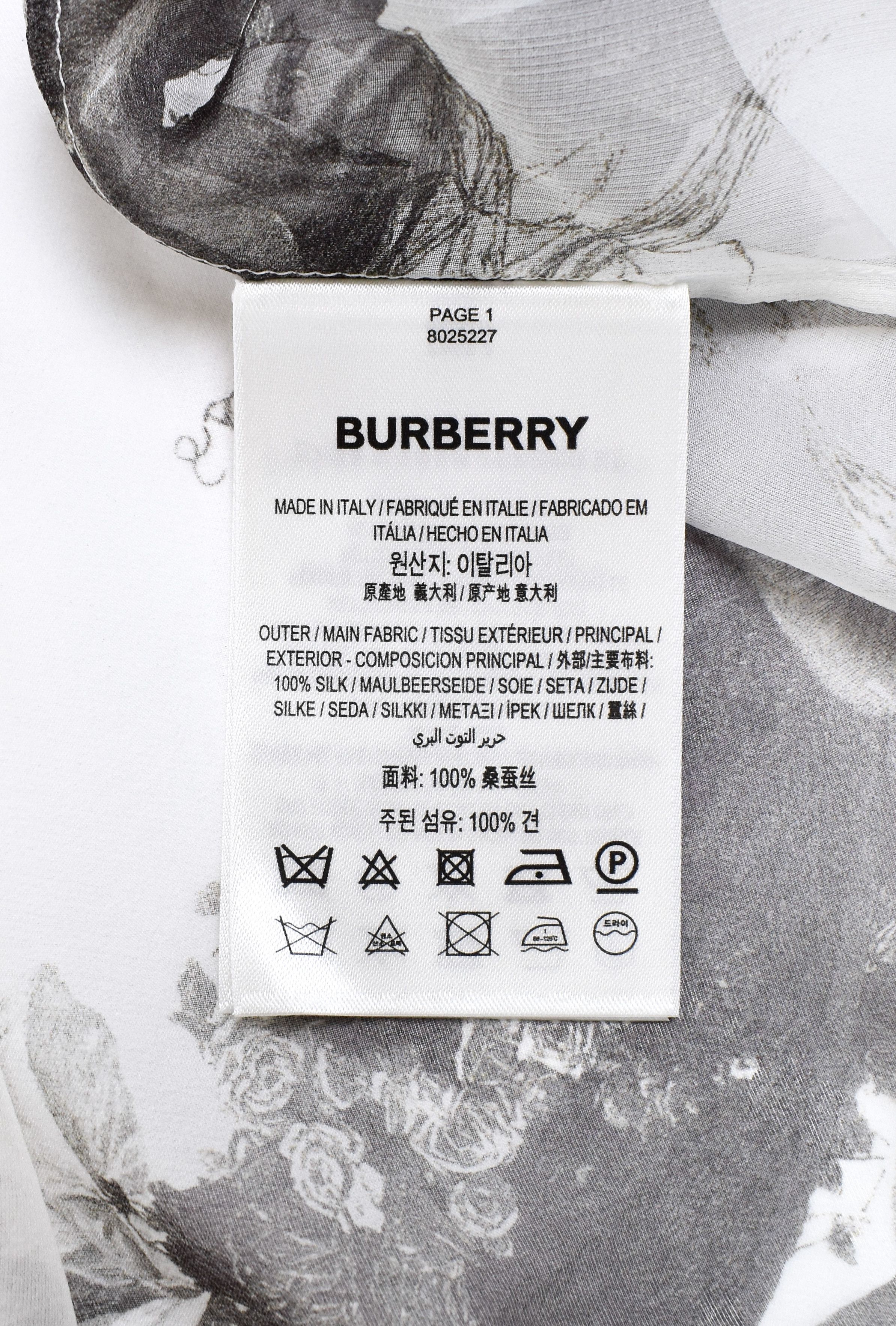 Burberry Silk BURBERRY Sheer Top Shirt Blouse Cupids Print Bow Neck Size S / US 4 / IT 40 - 11 Thumbnail