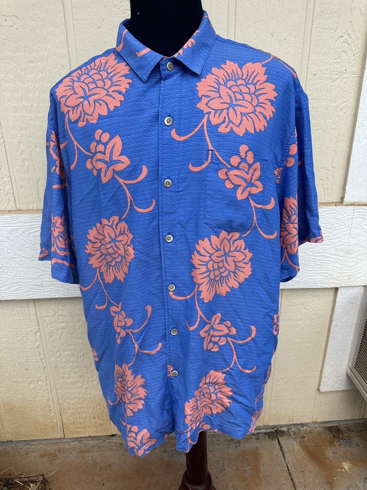 Other Kahala Hawaiian Print Blue/Orange Full Button Men's 2XL Size US XXL / EU 58 / 5 - 1 Thumbnail