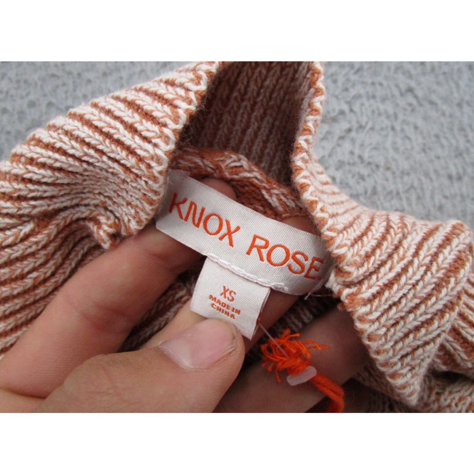 Vintage VINTAGE Knox Rose Geometric Knit Pullover Sweater Women's XS Mock Neck NEW Size XS / US 0-2 / IT 36-38 - 3 Thumbnail