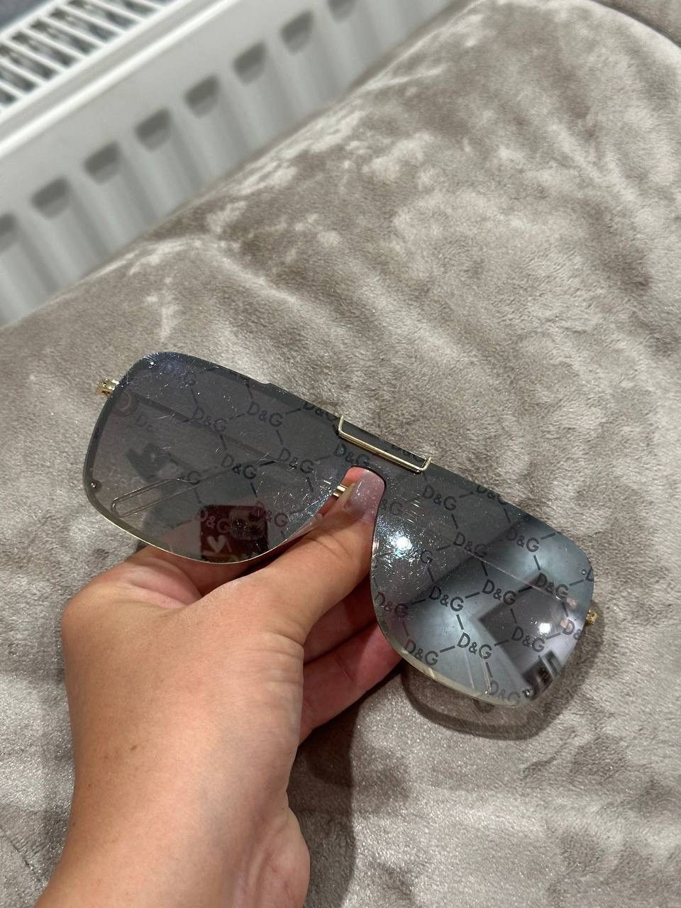 Vintage Dolce Gabbana hologram sun glasses monogram DG glass old lux Size ONE SIZE - 6 Thumbnail