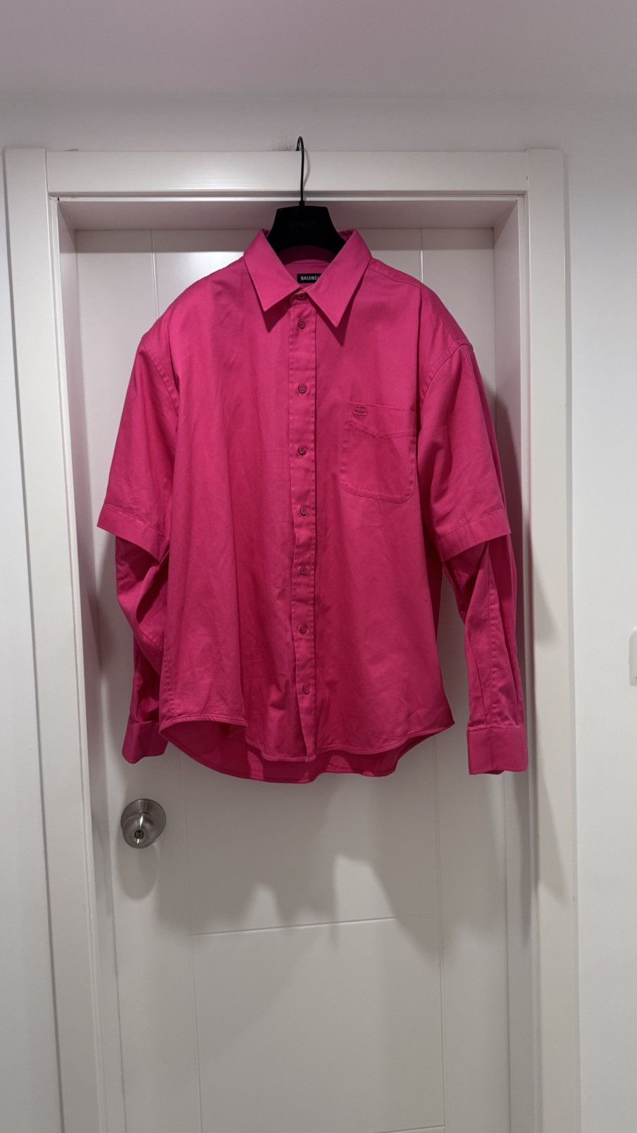 Balenciaga Balenciaga Double Open Sleeves Shirt Size US S / EU 44-46 / 1 - 1 Thumbnail