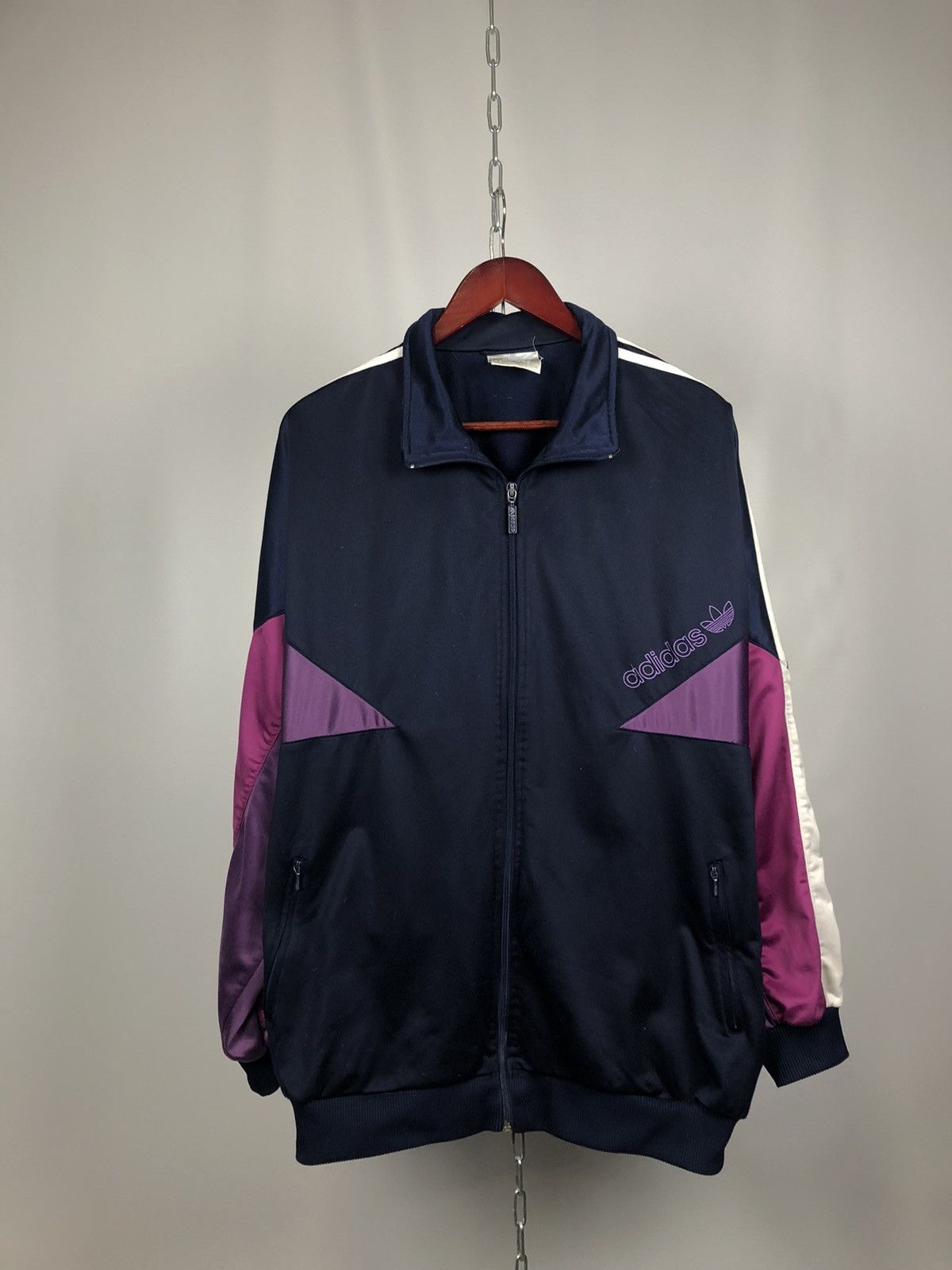 Adidas Adidas zip sweatshirt vintage rare 90’s Size US XL / EU 56 / 4 - 1 Thumbnail