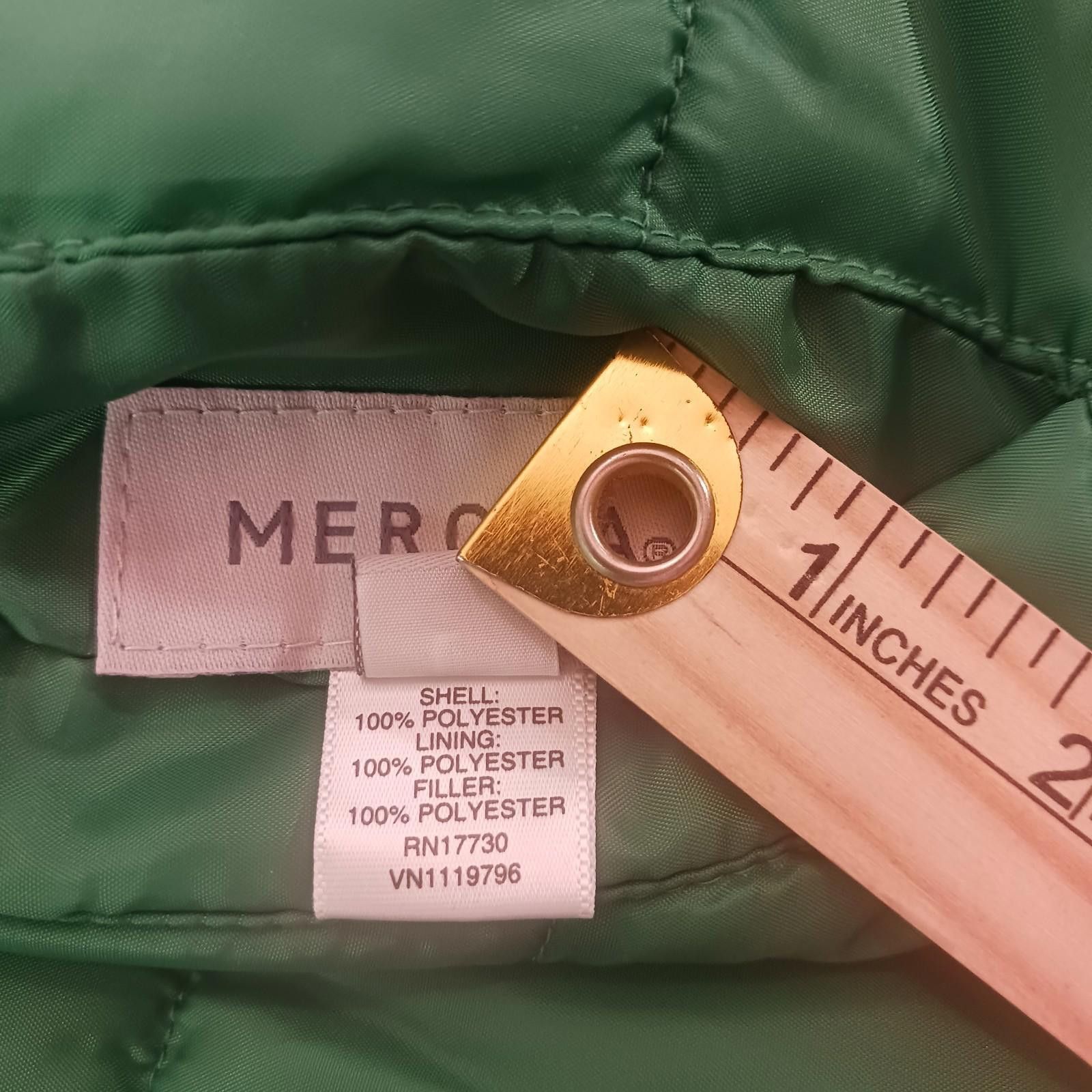Merona Merona Women Reversible Vest Jacket LARGE Coat Green & Black Size L / US 10 / IT 46 - 5 Thumbnail