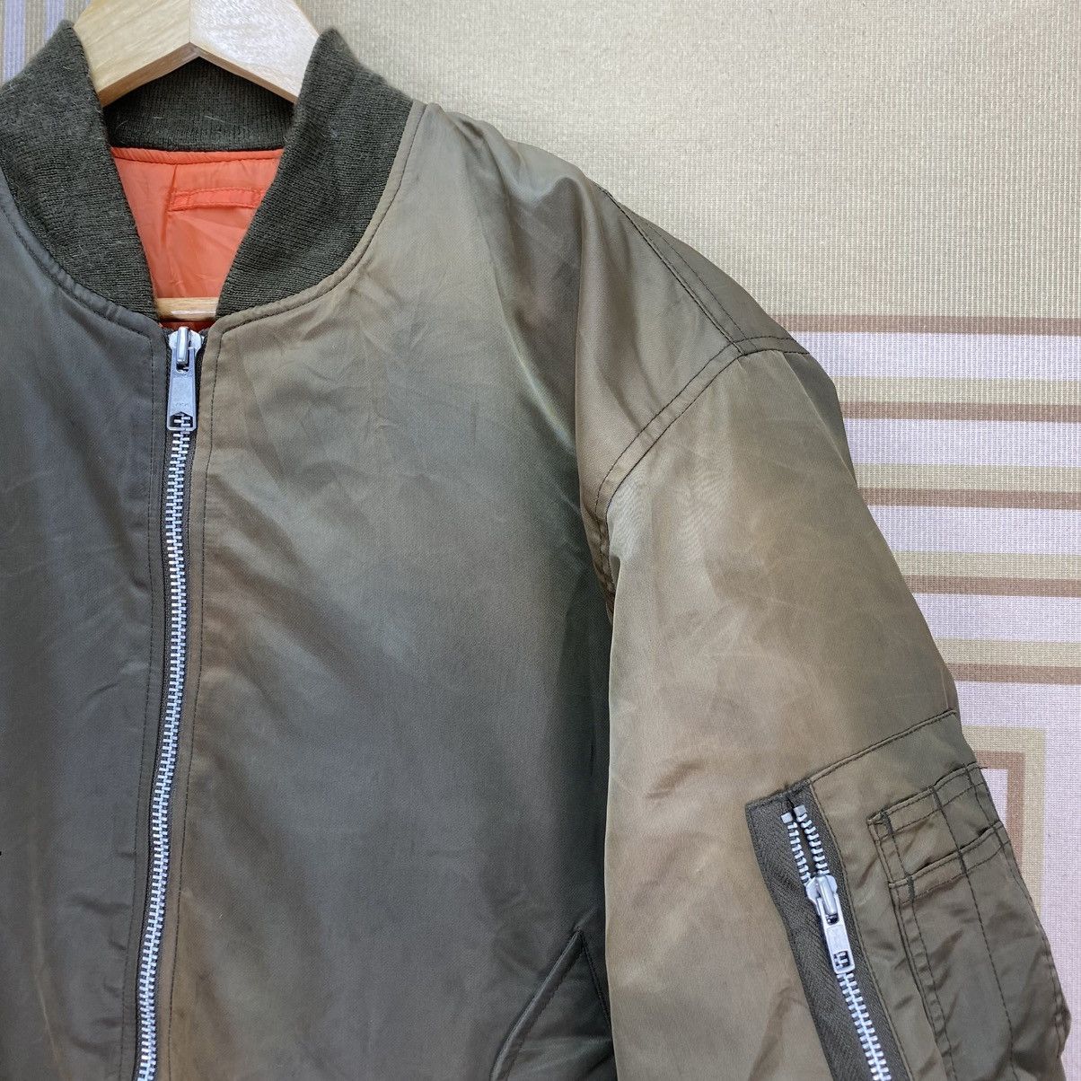 Japanese Brand 🫶Japanese Brand Faded Bomber Type MA 1 Jacket Size US M / EU 48-50 / 2 - 4 Thumbnail