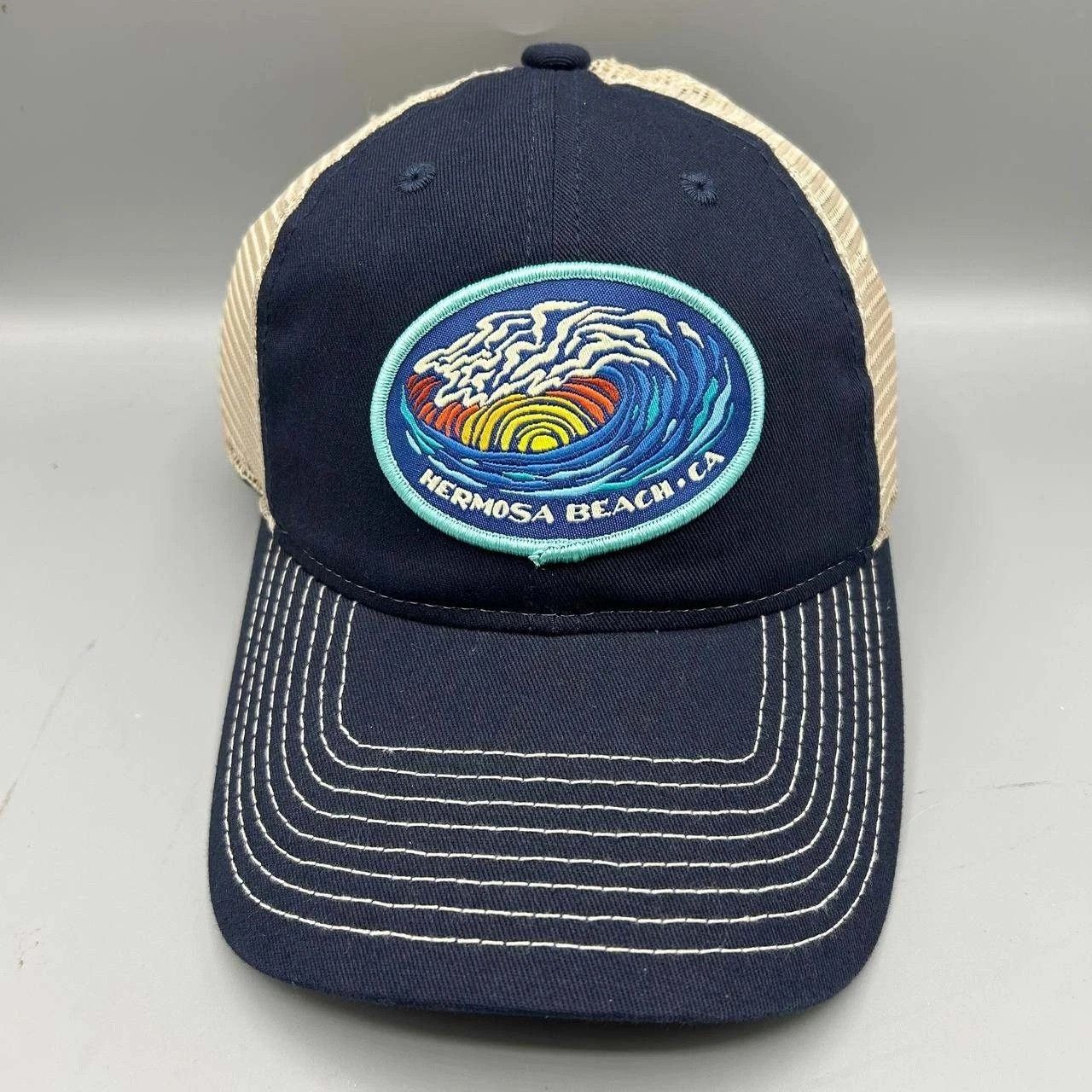 The Game Hermosa Beach California Trucker Hat Men Blue Snap Back Size ONE SIZE - 1 Thumbnail
