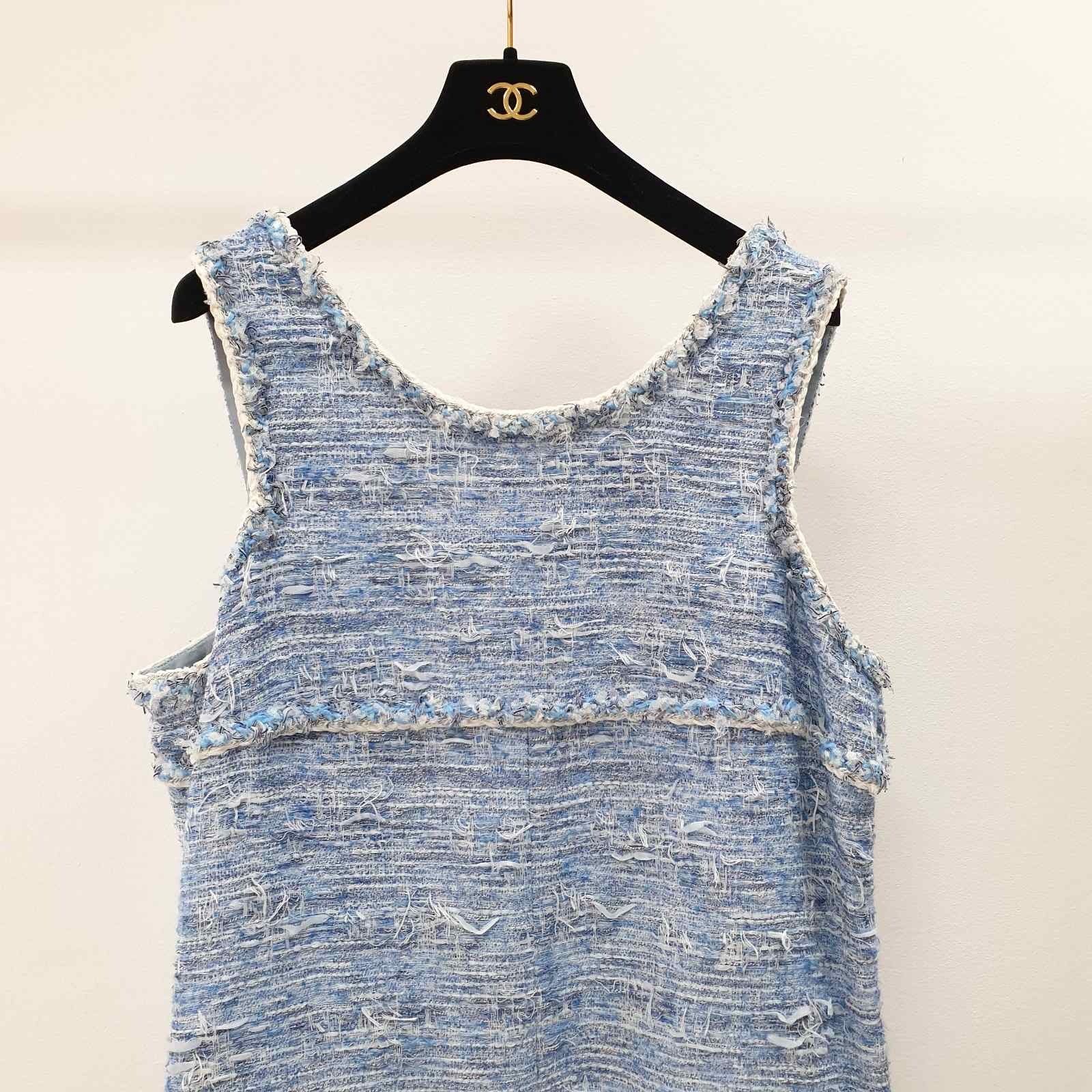 Chanel Chanel Fantasy Tweed Fringed Dress Spring 2015 15P Sz.50 Size XL / US 12-14 / IT 48-50 - 2 Thumbnail
