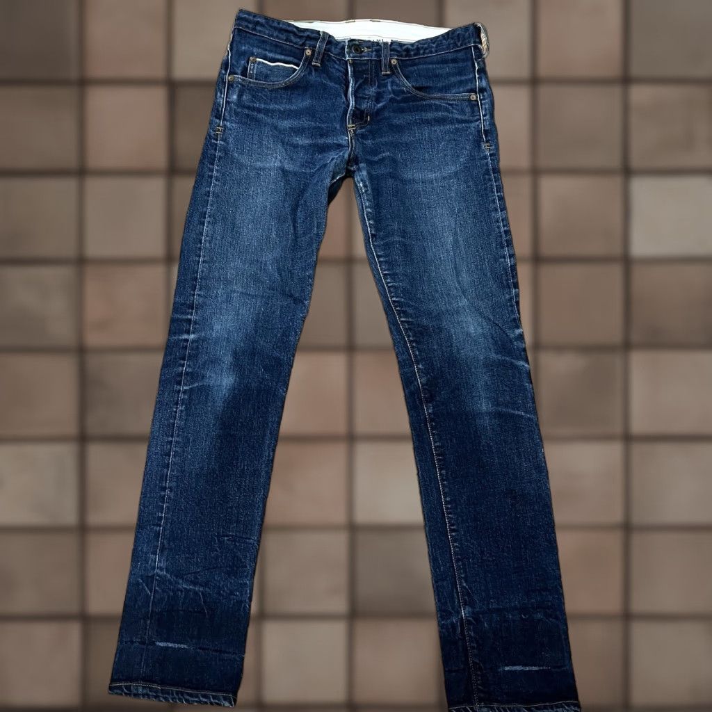 Denime BILLIAM Jeans Men’s 31x30 Straight Leg Blue Denim USA Made Luxury Quality Size US 31 - 1 Thumbnail
