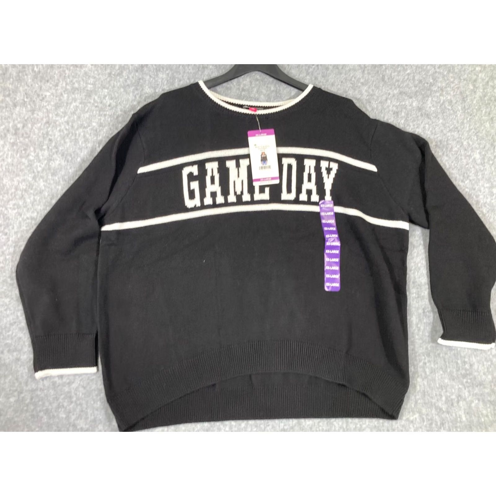 Vince Camuto Vince Camuto Pullover Sweater Womens 2XL Black Game Day Knit Long Sleeve NWT Size XXL / US 16-18 / IT 52-54 - 4 Thumbnail