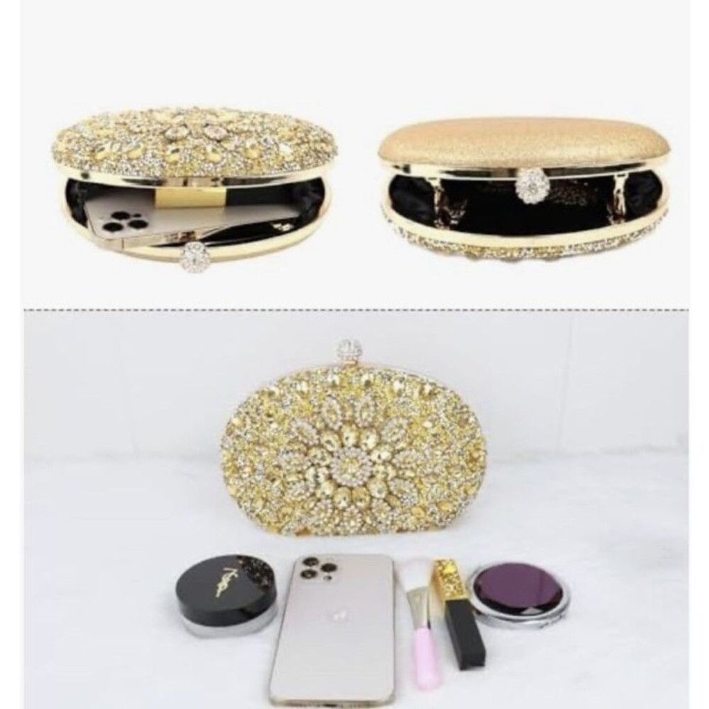 Other RAMLA Crystal Clutch Purse Jeweled Purses Rhinestone Size ONE SIZE - 4 Thumbnail
