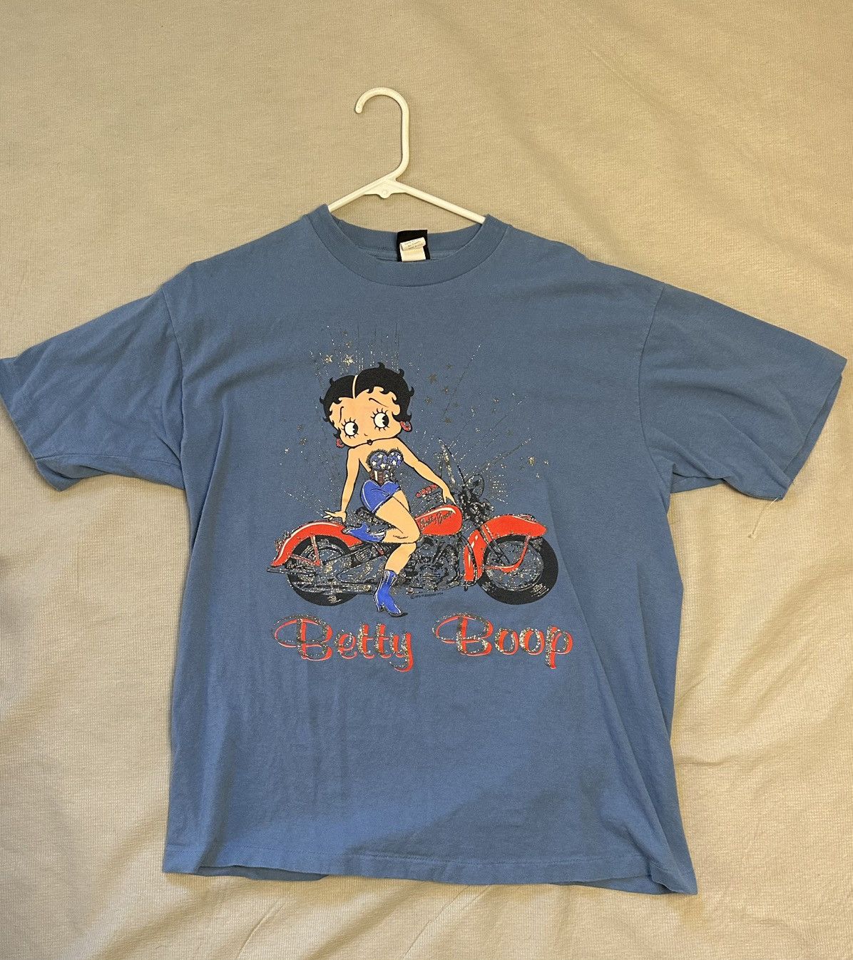 Vintage Diamond Dust Vintage 1994 Large Betty Boop TShirt Motorcycle Size US L / EU 52-54 / 3 - 1 Thumbnail