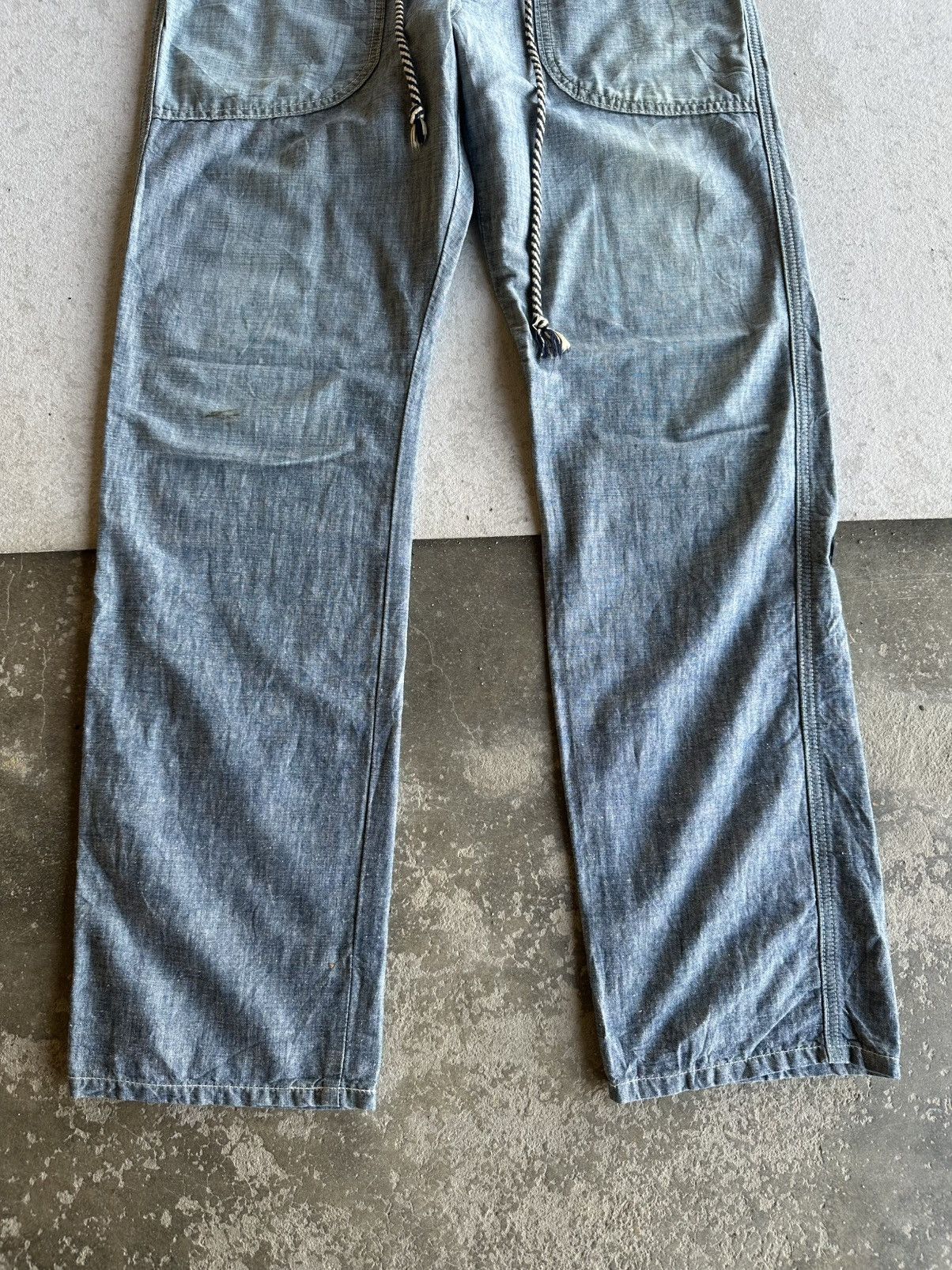 Vintage W33 L31 🍁 Vintage EDWIN Jeans Work Wear RARE Denim Pants Size US 33 - 7 Thumbnail