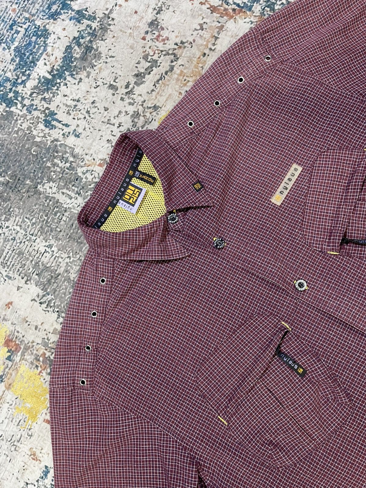 Japanese Brand Nylaus Slang Pocket Checkered Work Shirt Size US L / EU 52-54 / 3 - 6 Thumbnail