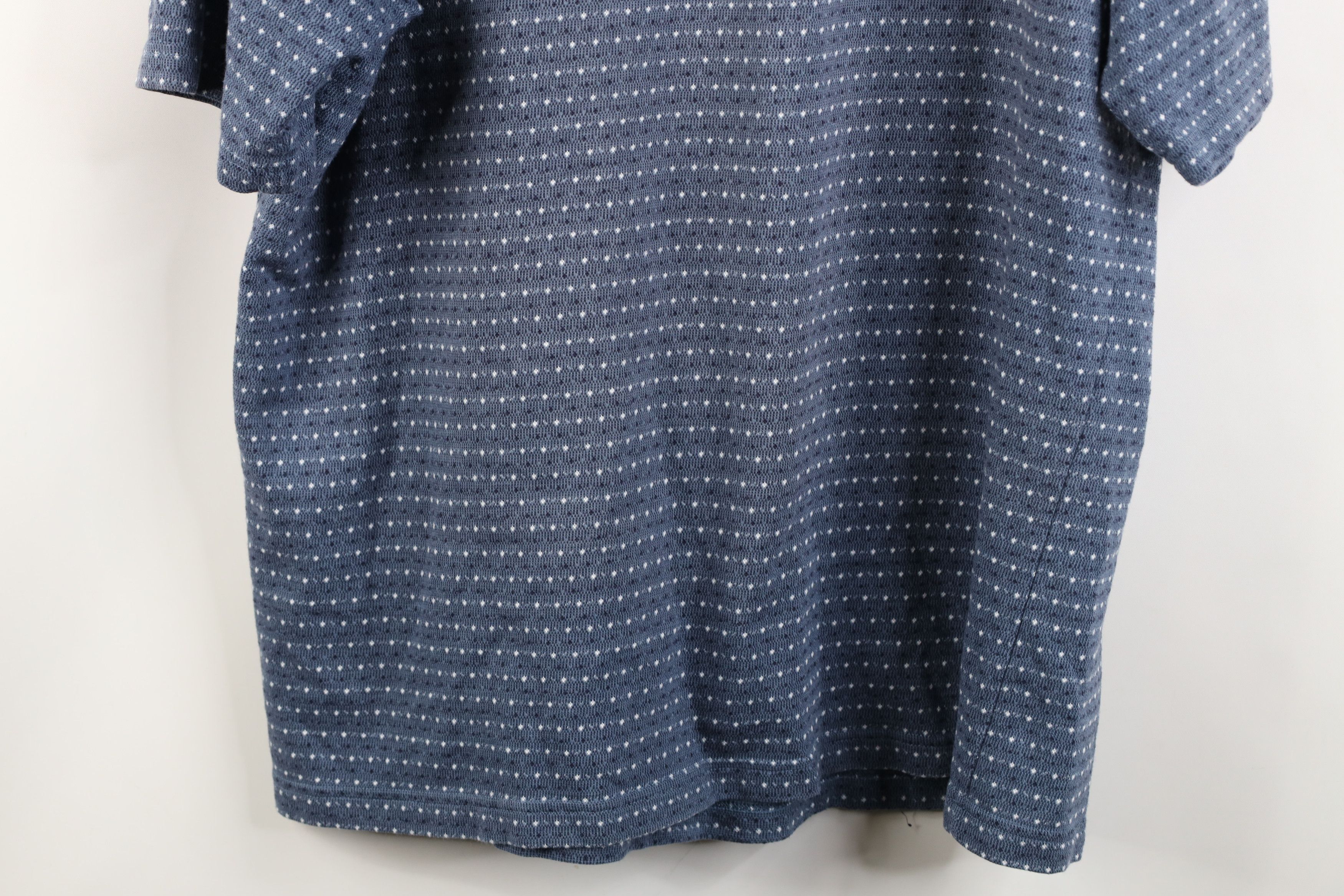 Vintage Vintage 90s Streetwear Striped Knit Collared Golf Polo Blue Size US L / EU 52-54 / 3 - 11 Thumbnail