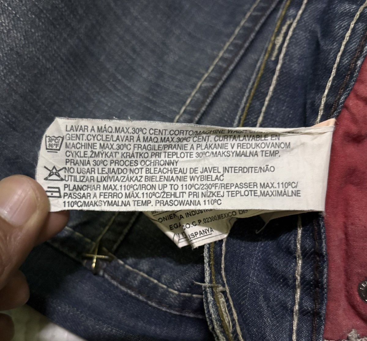 Vintage S19 Streetwear Jeans Distressed Denim Size US 32 / EU 48 - 22 Thumbnail