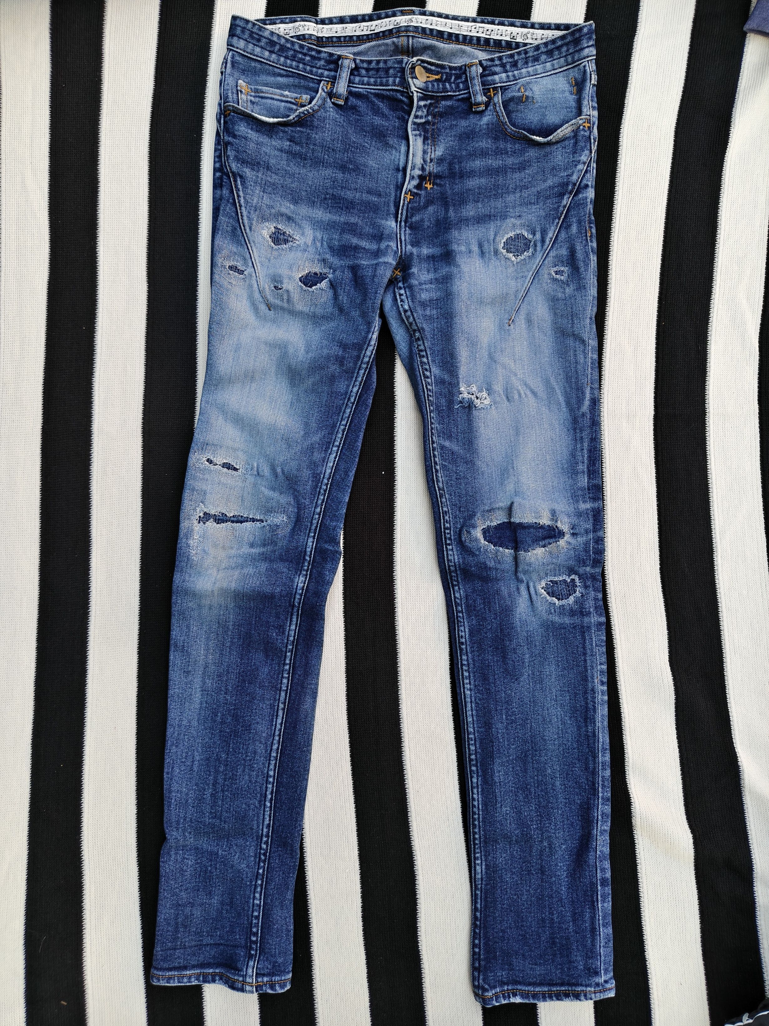 Number (N)ine Number nine Grunge Collection Jeans Skinny Fit Size US 30 / EU 46 - 1 Thumbnail