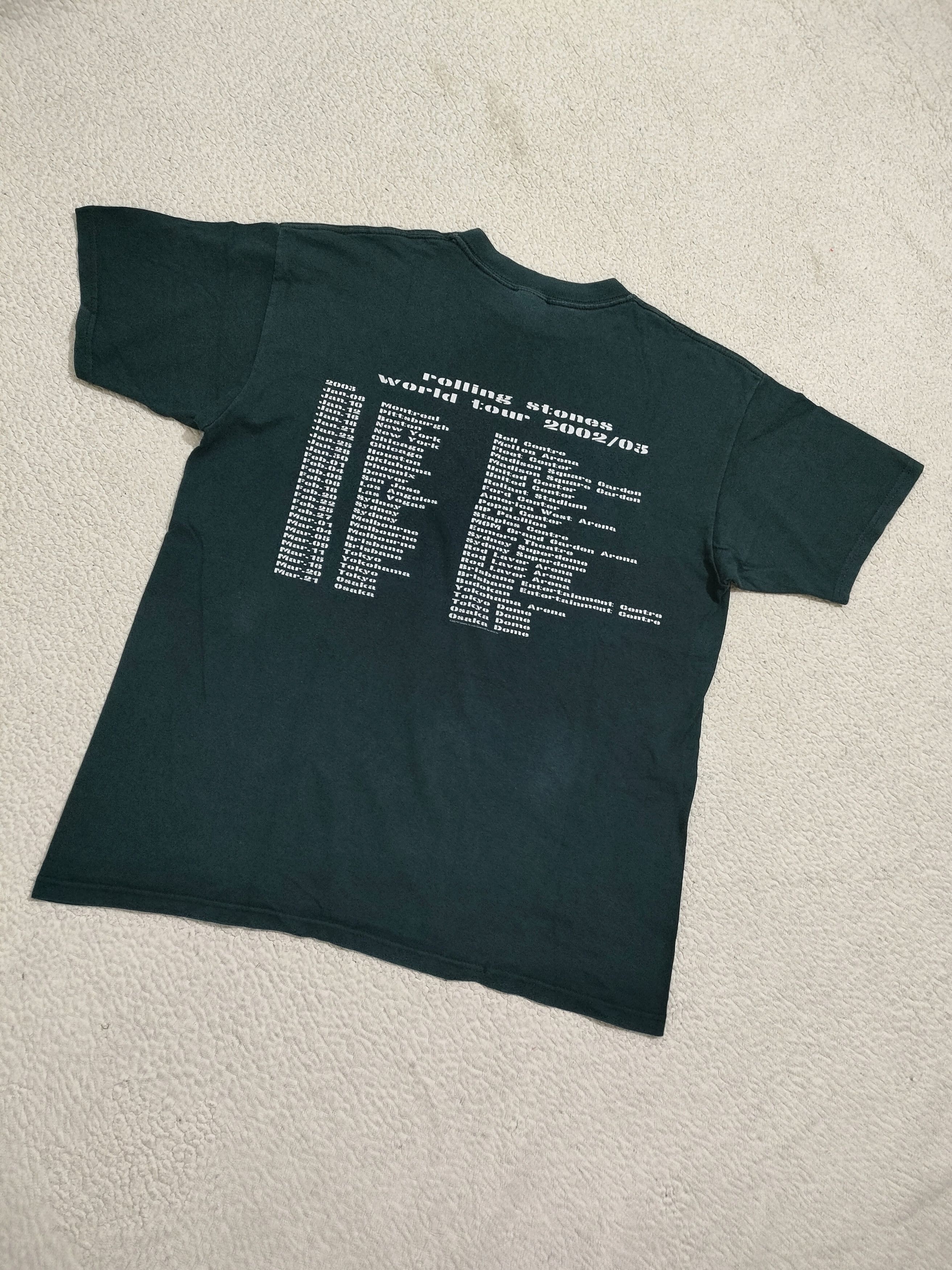 Band Tees × The Rolling Stones × Vintage Vintage 00s ROLLING STONES World Tour 2002-2003 T-Shirt Size US L / EU 52-54 / 3 - 8 Thumbnail