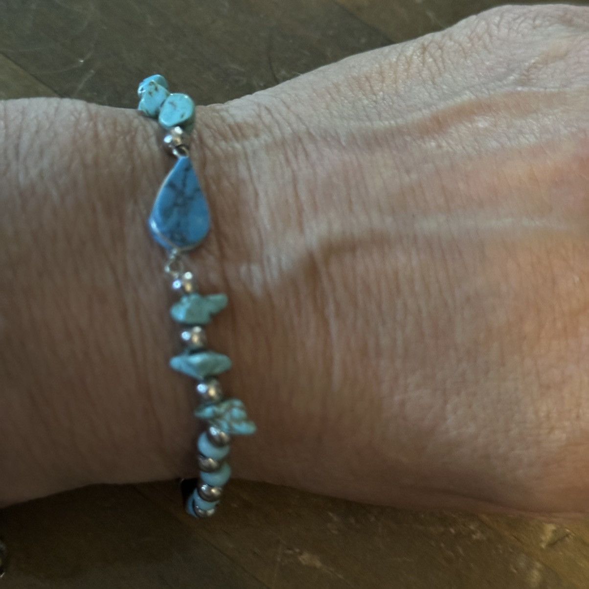 Vintage Vintage turquoise bead bracelet Size ONE SIZE - 2 Thumbnail
