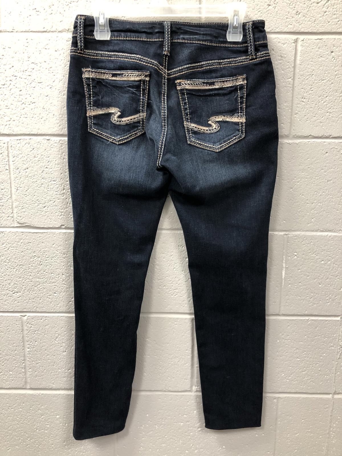 Silver Jeans Co. Stylish Silver Jeans Co. Dark Wash Skinny Jeans Size 27" / US 4 / IT 40 - 3 Thumbnail