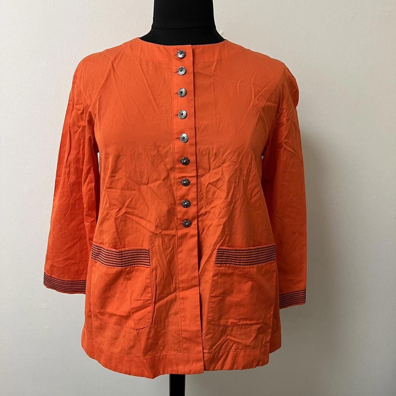 Dior Dior Women's Orange Blouse Size L / US 10 / IT 46 - 1 Thumbnail