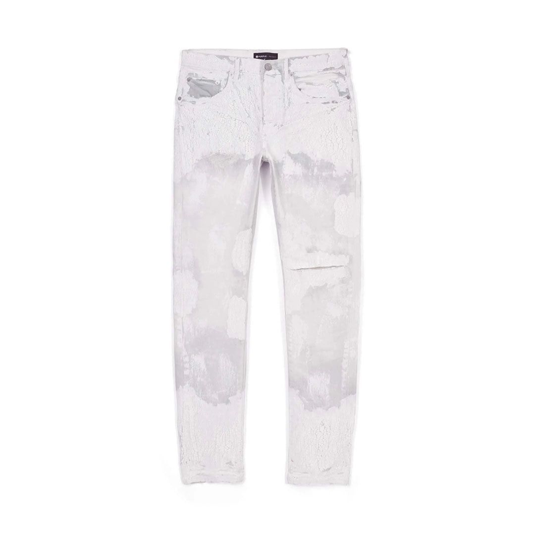 Purple Brand Faded Ecru Crackle Jeans Size 26" / US 2 / IT 38 - 1 Thumbnail