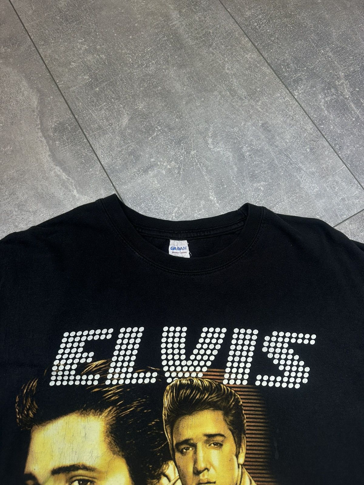 Band Tees Elvis Presley Rock & Roll Overprint Logo Tee Size US L / EU 52-54 / 3 - 4 Thumbnail