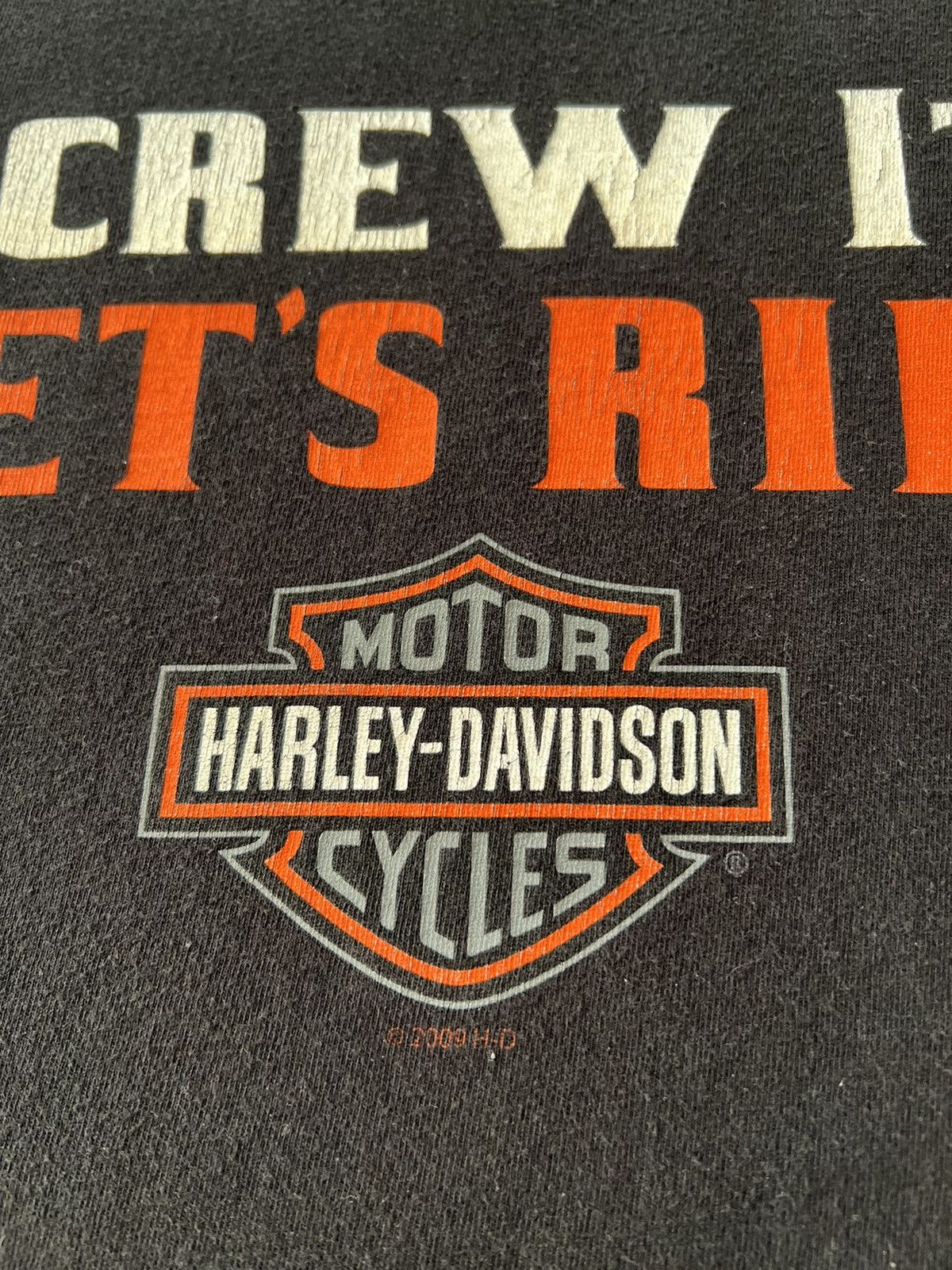 Harley Davidson Vintage 2009 Harley Davidson Screw It Lets Ride Tee Sz 3XL Size US XXL / EU 58 / 5 - 7 Thumbnail