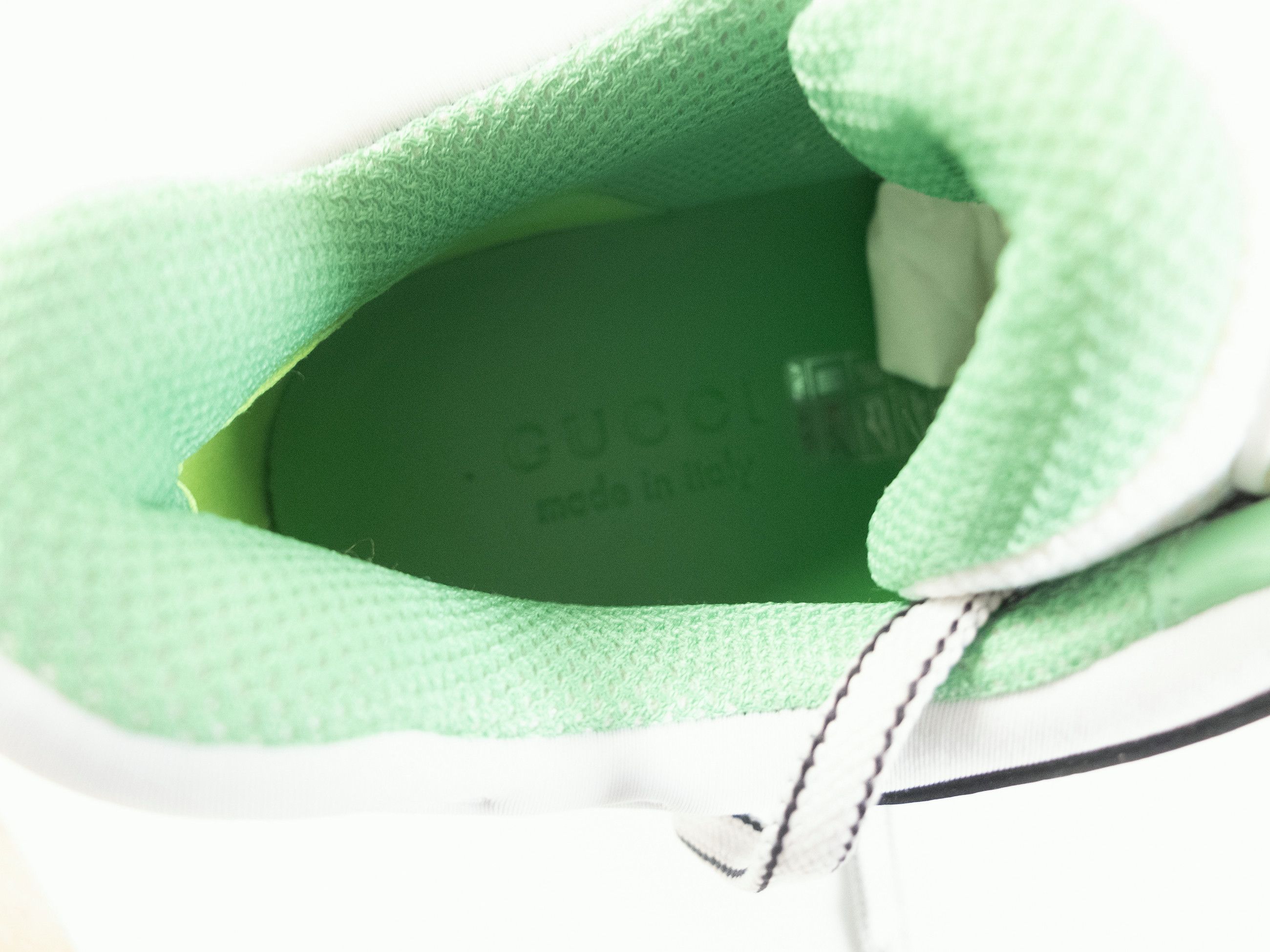 Gucci GUCCI Basket Green Demetra white green low top sneakers 9 Size US 9 / EU 42 - 13 Thumbnail