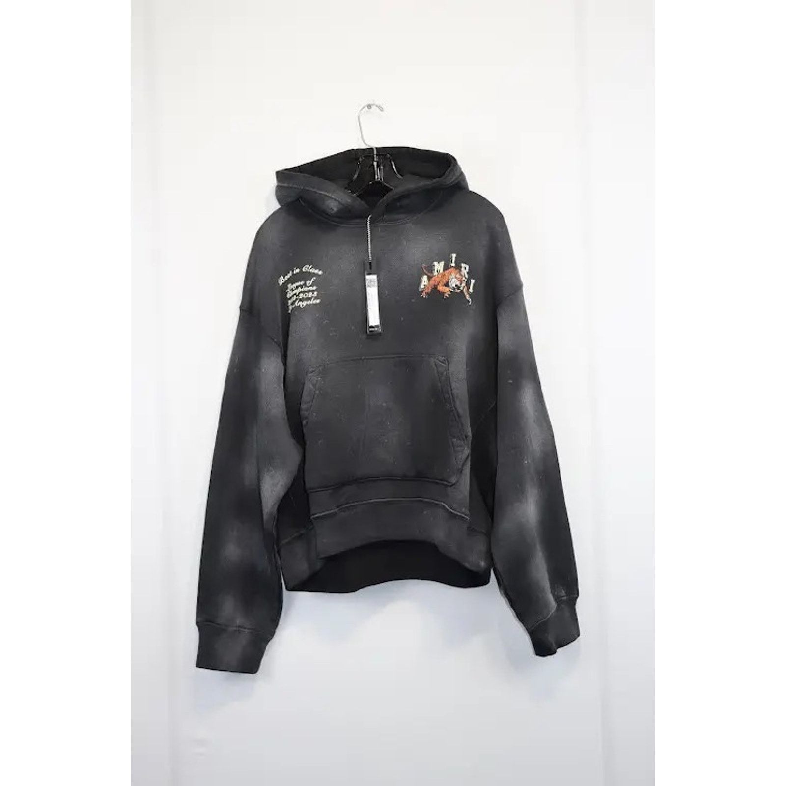 Amiri o1rshd1 Tiger Varsity Hoodie in Black Size US XXL / EU 58 / 5 - 1 Thumbnail