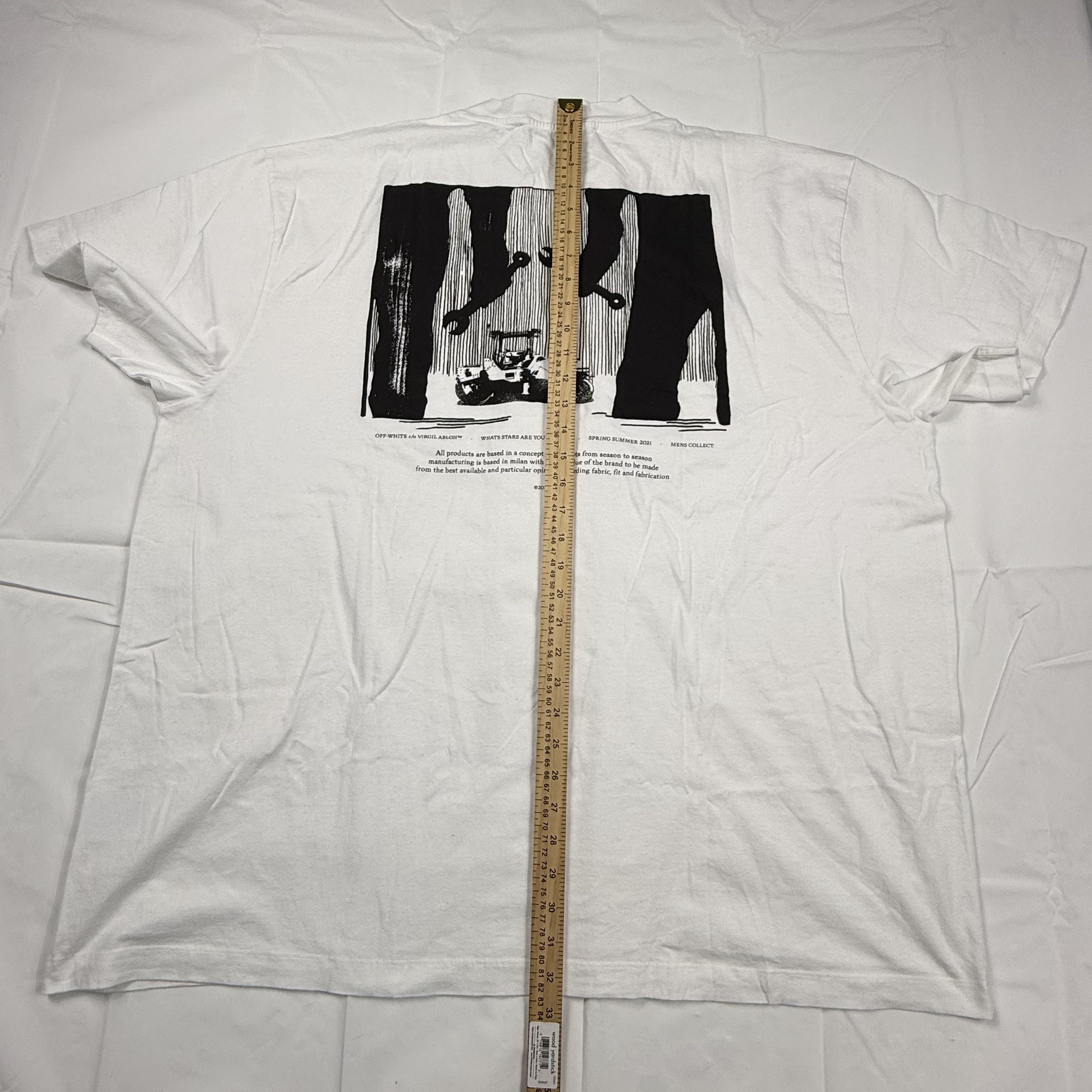 Off-White Off-White Mens Goblin Graphic T-Shirt White XL Size US XL / EU 56 / 4 - 10 Thumbnail