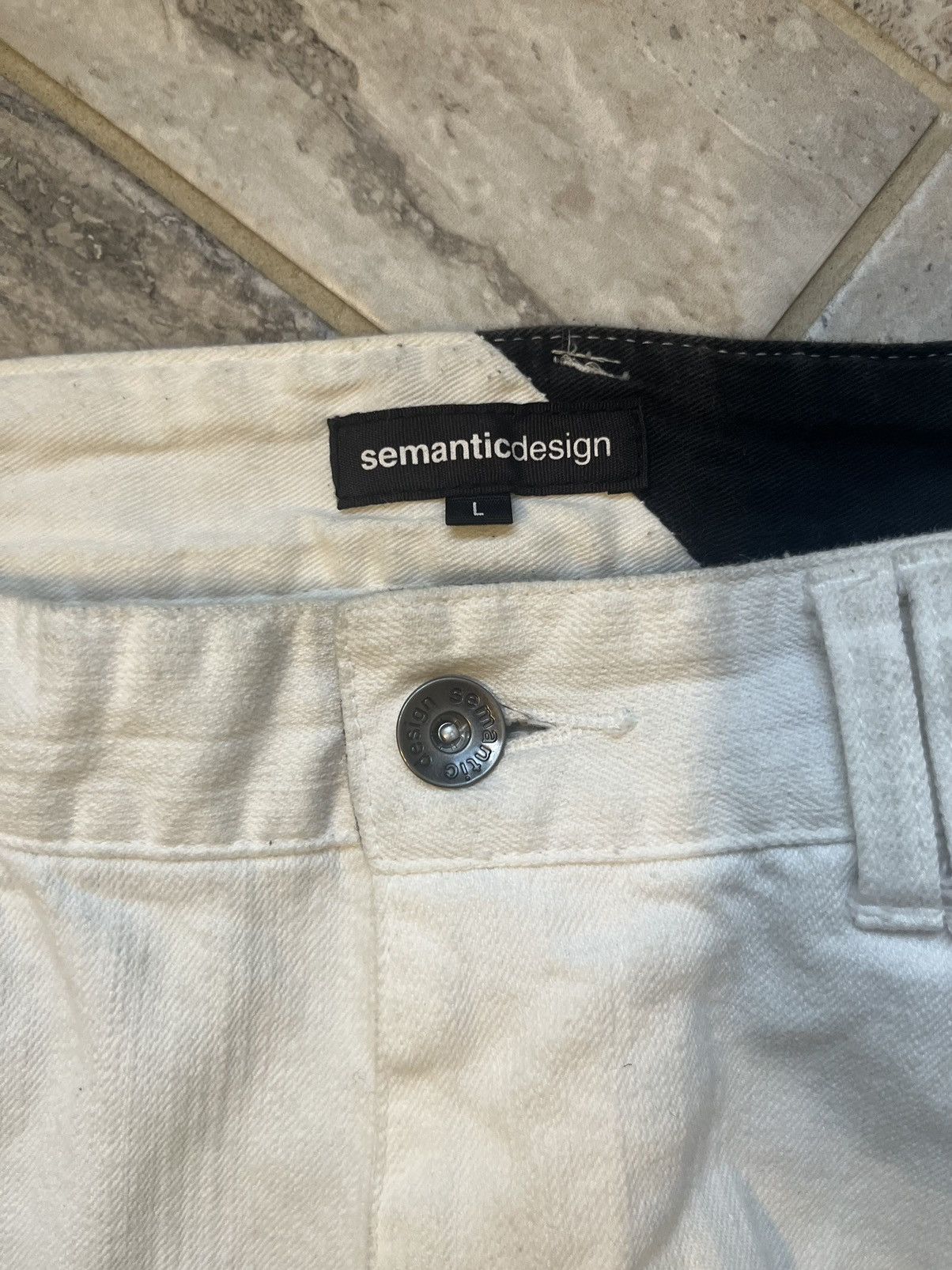semanticdesign white semantic design jeans Size US 30 / EU 46 - 3 Thumbnail