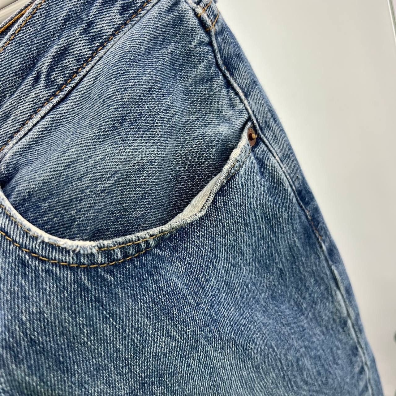 Levi's Vintage Y2K 501 Levi’s Blue Distressed Denim Jeans Size US 34 / EU 50 - 8 Thumbnail