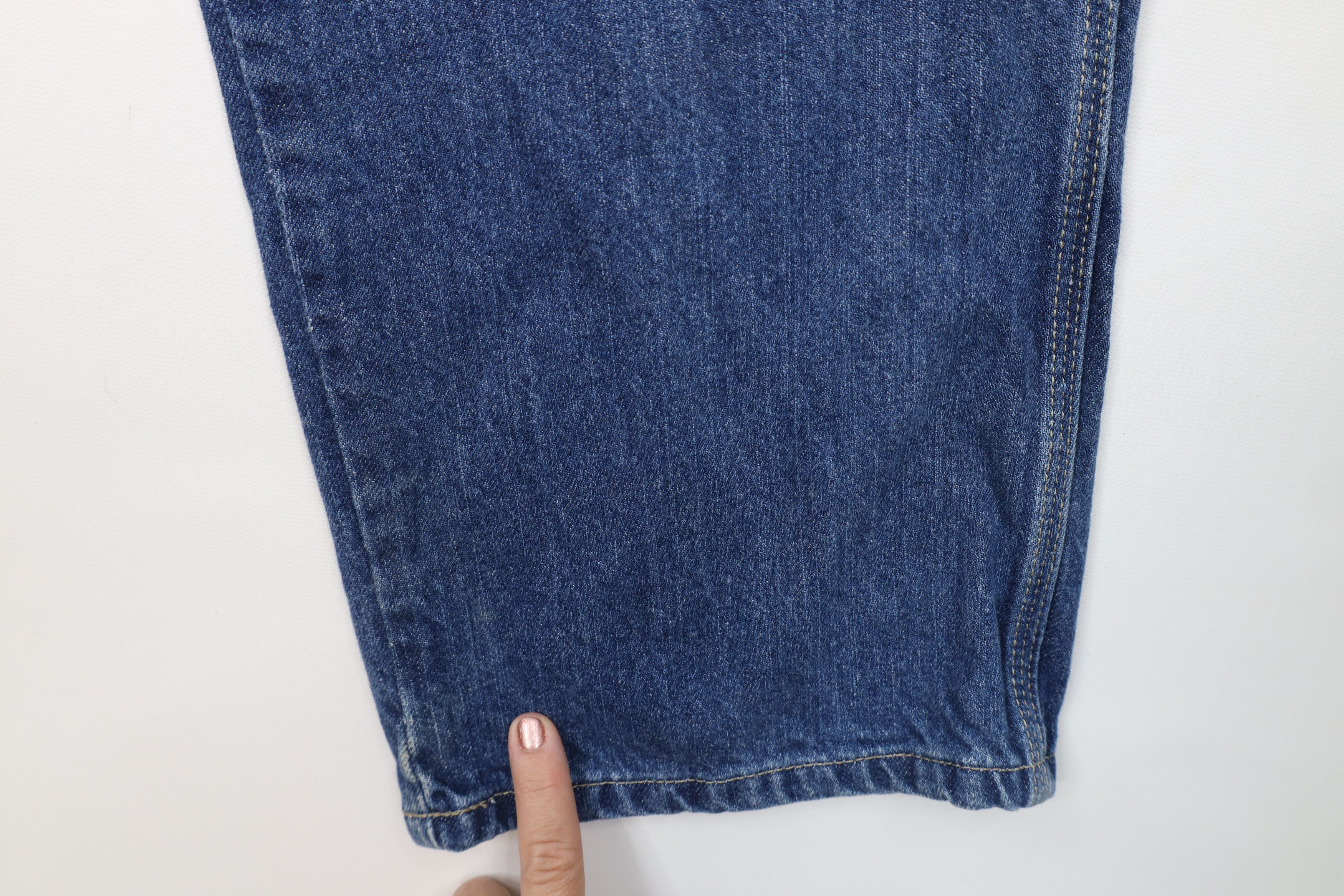 Dickies Vintage Dickies Spell Out Wide Leg Denim Jeans Blue Cotton Size US 38 / EU 54 - 6 Thumbnail