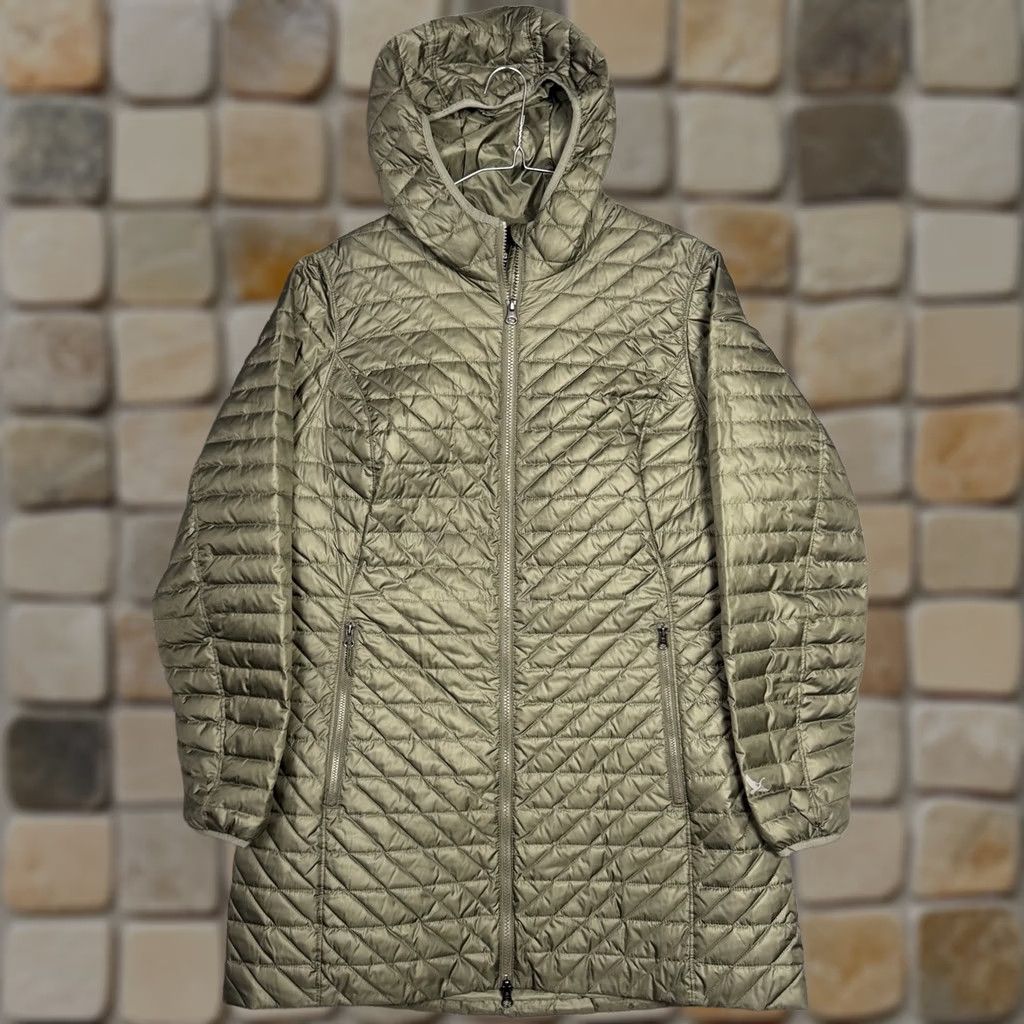 Eddie Bauer Eddie Bauer Jacket Womens 2XL Green EB650 Down Hooded Chevron Puffer Quilted Parka Size XXL / US 16-18 / IT 52-54 - 1 Thumbnail
