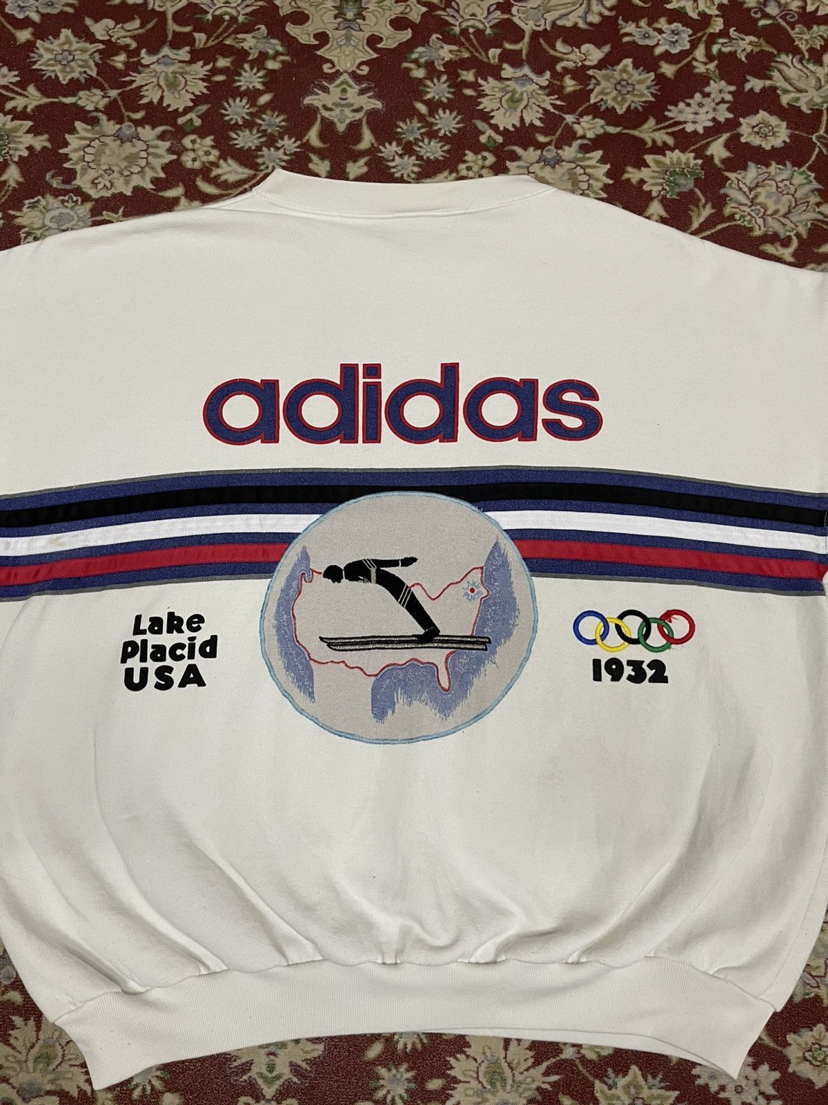 Adidas VINTAGE 1980 ADIDAS LAKE PLACID OLYMPICS SWEATSHIRT OVP Size US XL / EU 56 / 4 - 14 Thumbnail