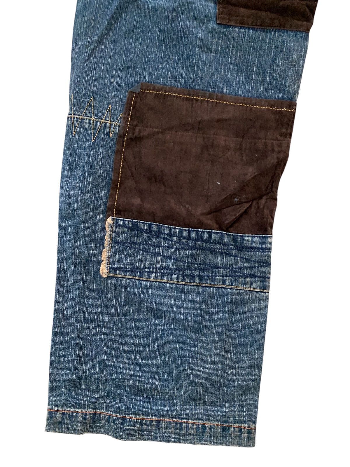 Japanese Brand PEPE JEANS patcwork style Baggy denim pants Kapital style Size US 30 / EU 46 - 8 Thumbnail