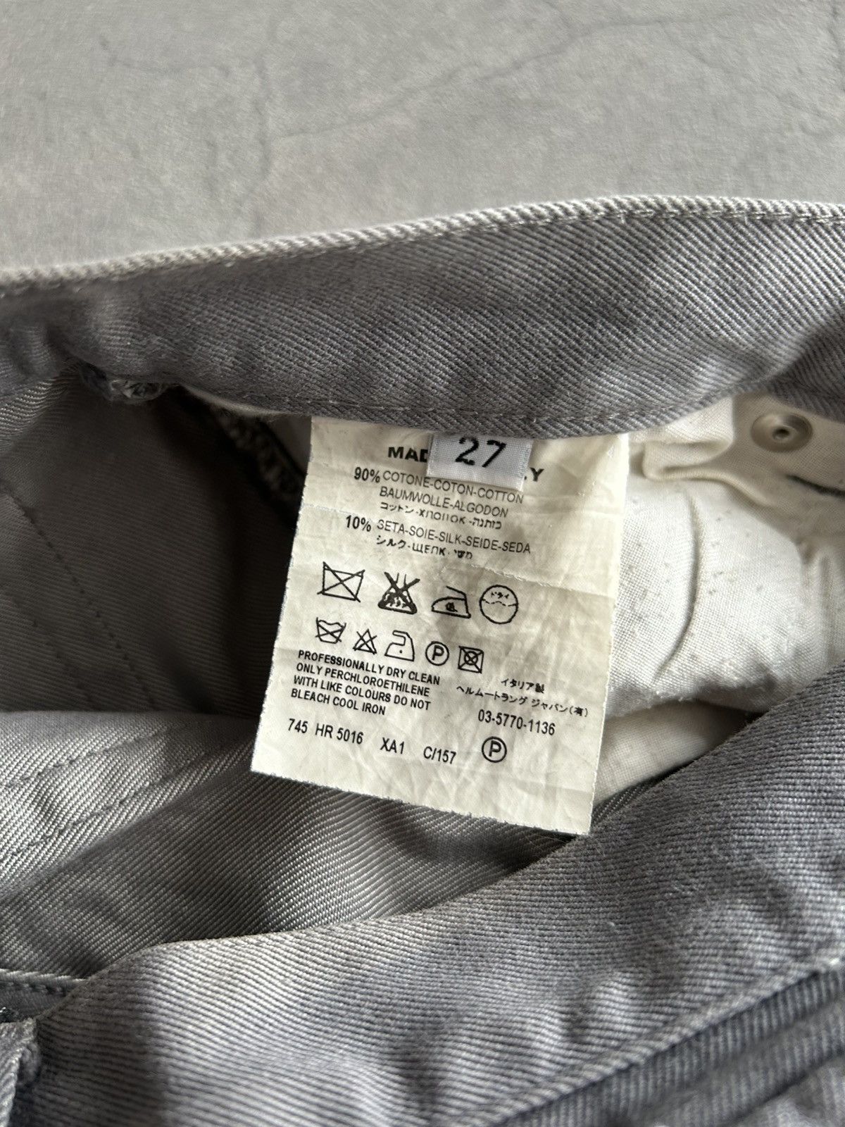 Helmut Lang Helmut Lang Raw Silk Denim Size US 27 - 12 Thumbnail