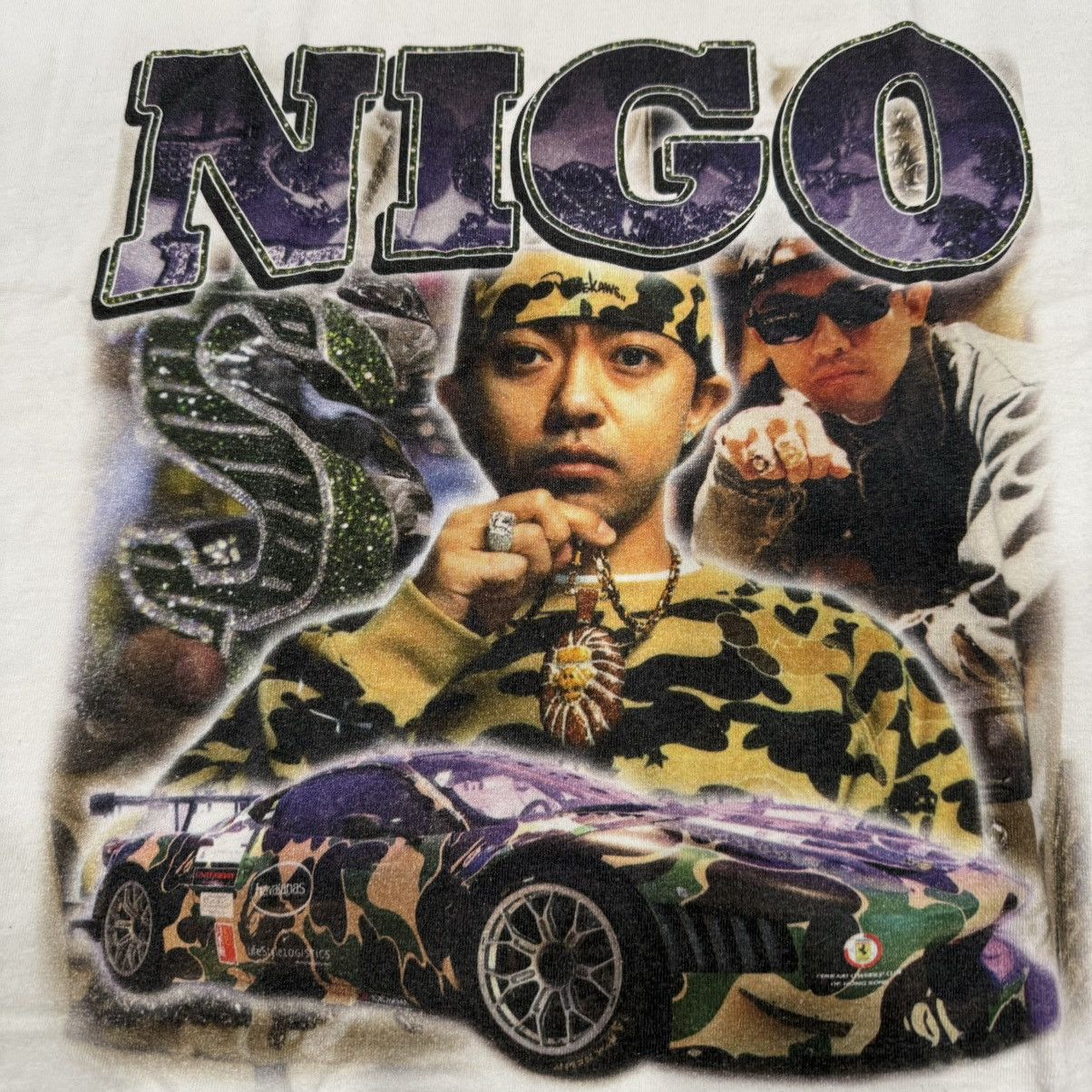 Vintage Nigo Rap Tee Custom Vintage size XL Size US L / EU 52-54 / 3 - 2 Thumbnail