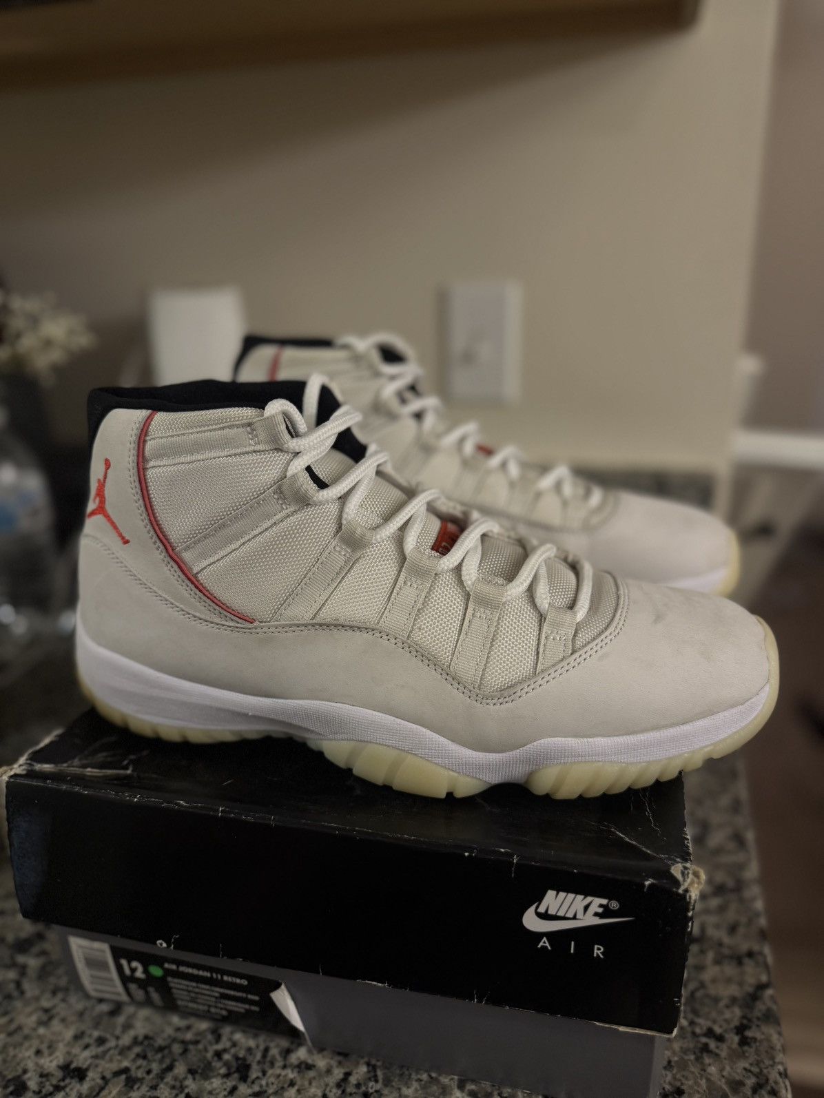 Jordan Brand × Nike Size 12 - Air Jordan 11 Retro Platinum Tint 378037-016 Size US 12 / EU 45 - 2 Thumbnail