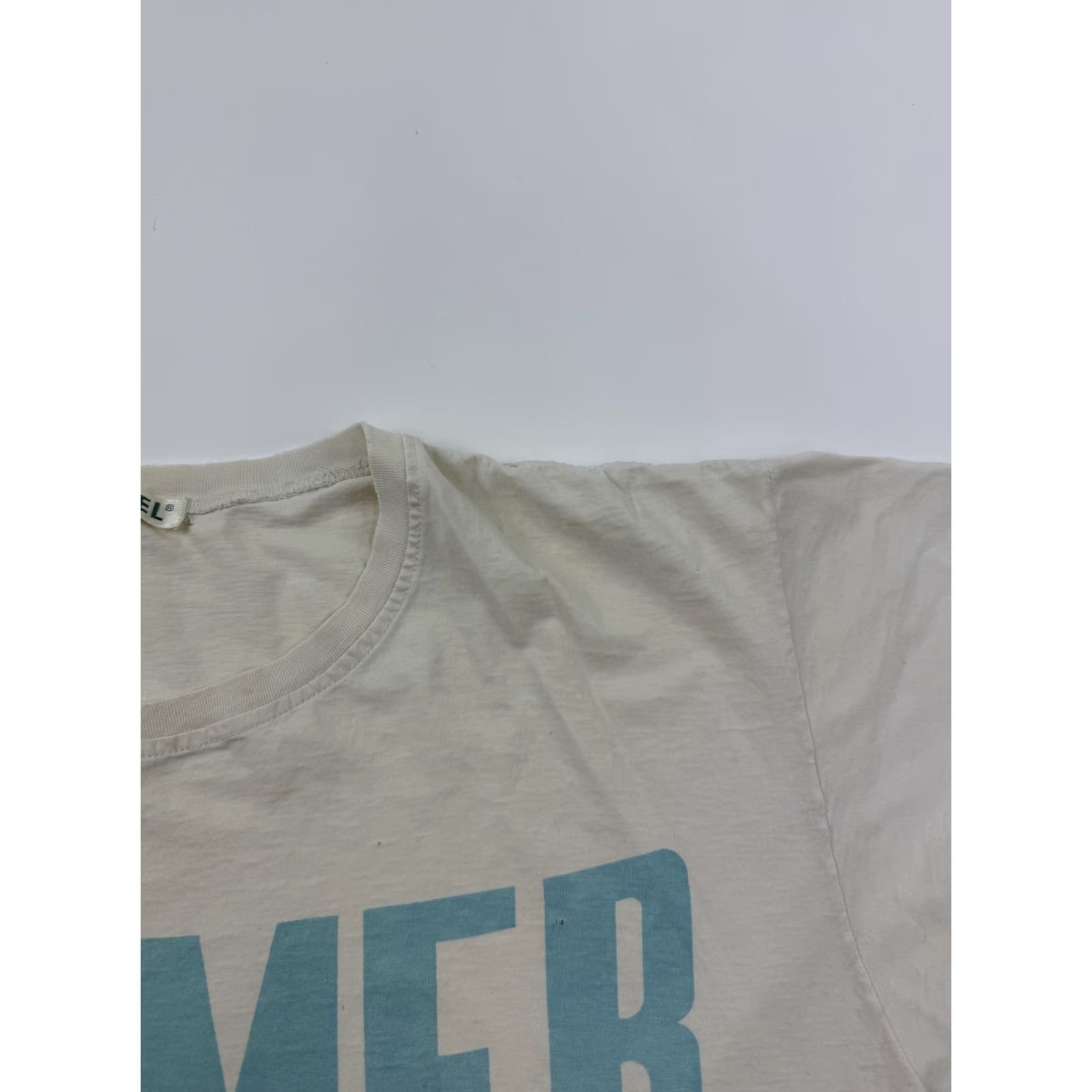 Diesel VINTAGE Diesel Shirt Mens Medium White Summer 1988 Graphic Tee 80s Single Stitch Size US M / EU 48-50 / 2 - 6 Thumbnail