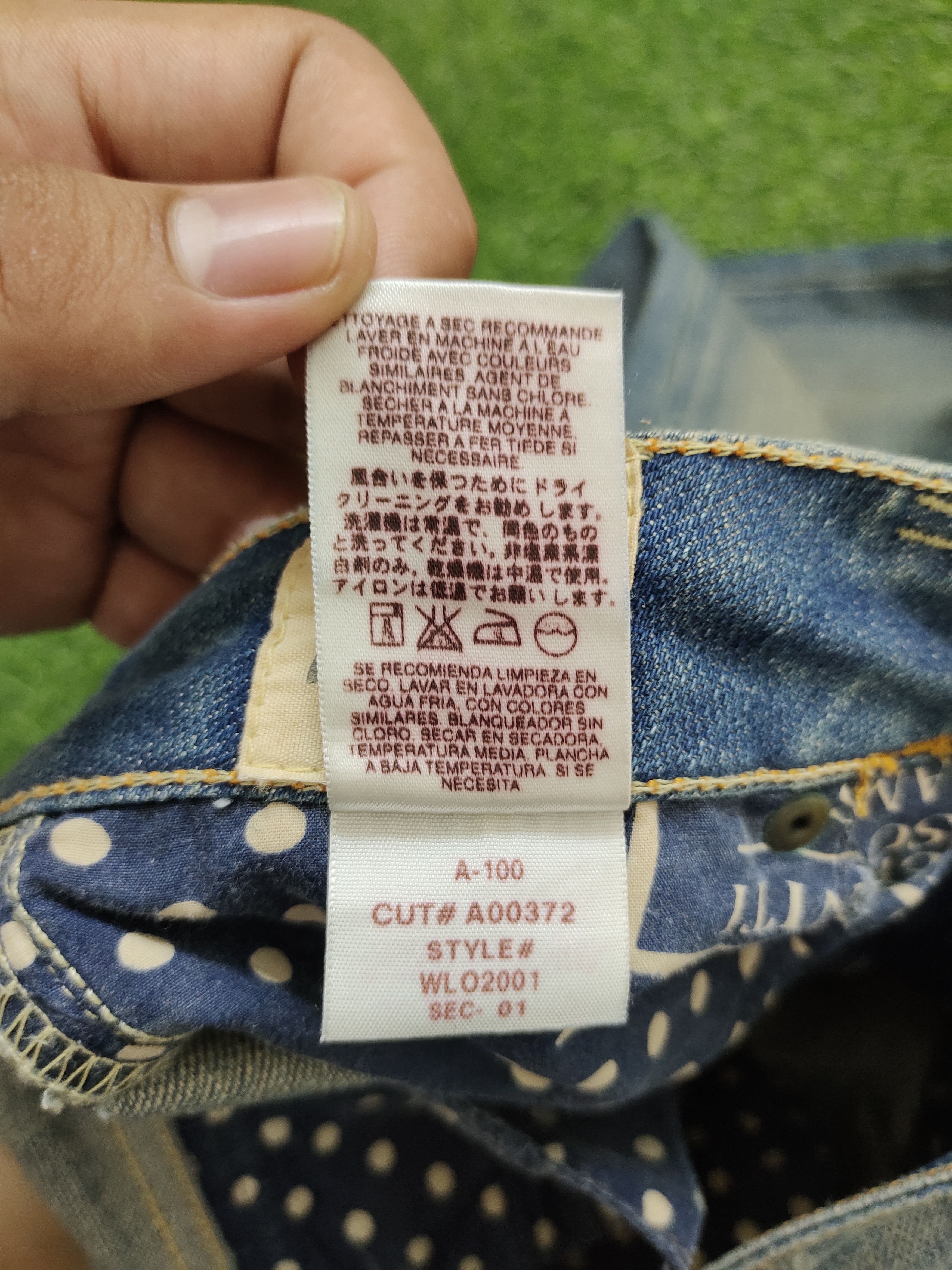 If Six Was Nine Flare Jeans Taverniti Release Hem Distress Boot Cut Low Rise Size US 27 - 22 Thumbnail