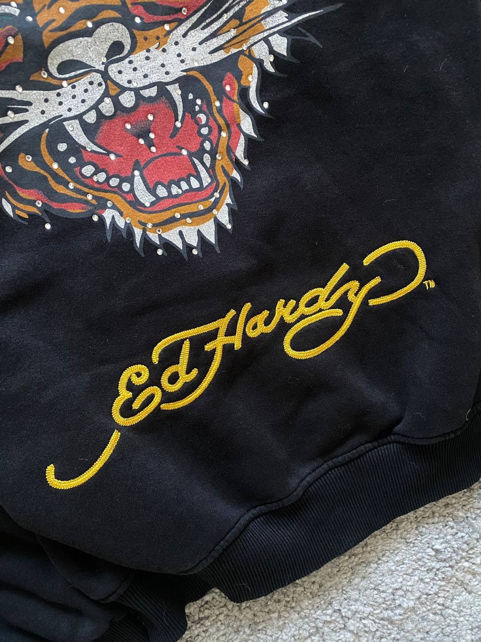 Christian Audigier × Ed Hardy × Vintage ❄️ VINTAGE ED HARDY Y2k ZIP UP HOODIE 🔥 Size US S / EU 44-46 / 1 - 8 Thumbnail