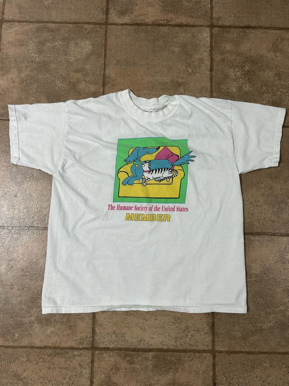 Gildan Vintage 90s Humane Society of the United States tshirt XL Size US XL / EU 56 / 4 - 1 Thumbnail