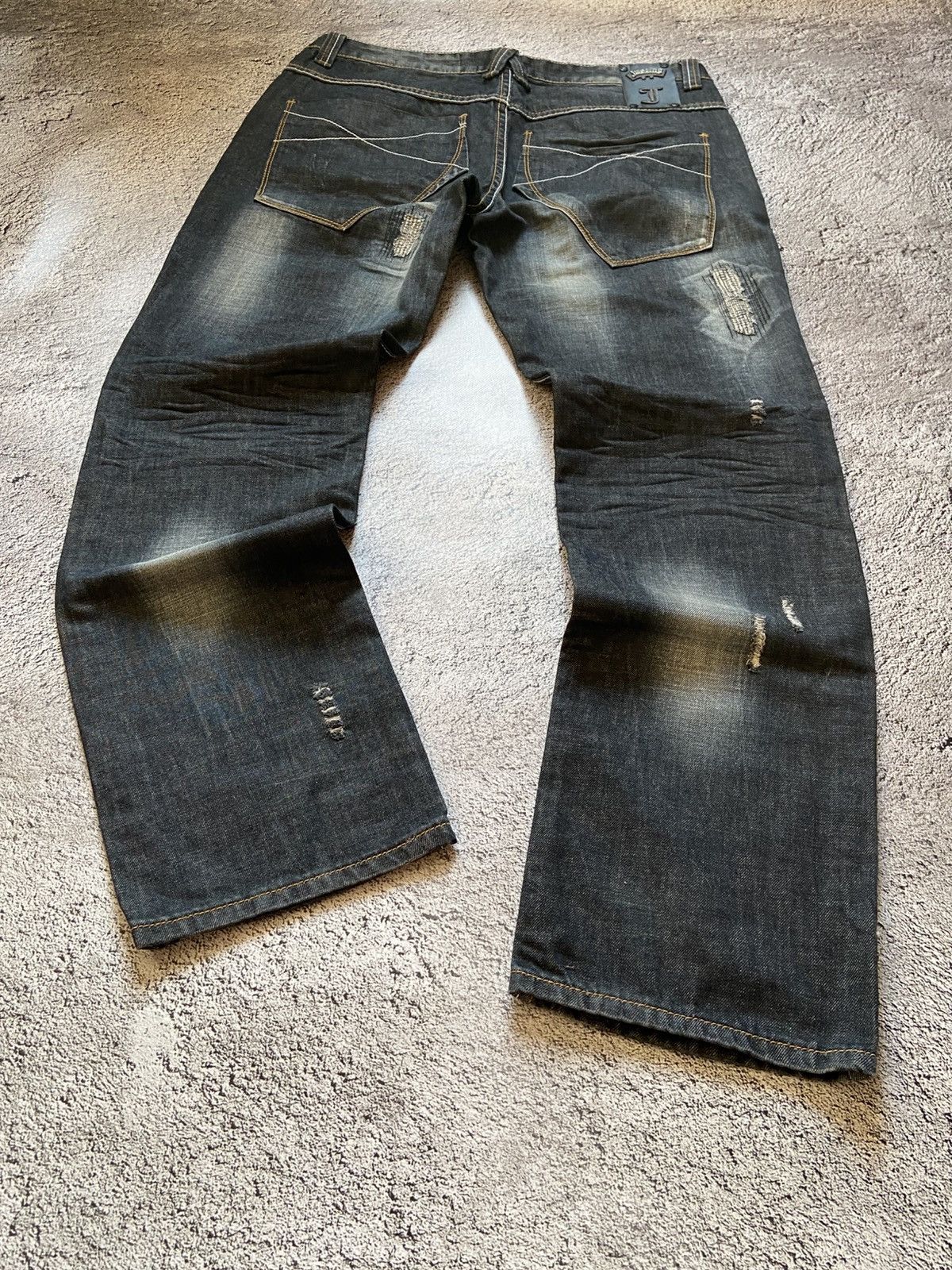 Vintage If Six Was Nine Style Distressed Jeans Y2K